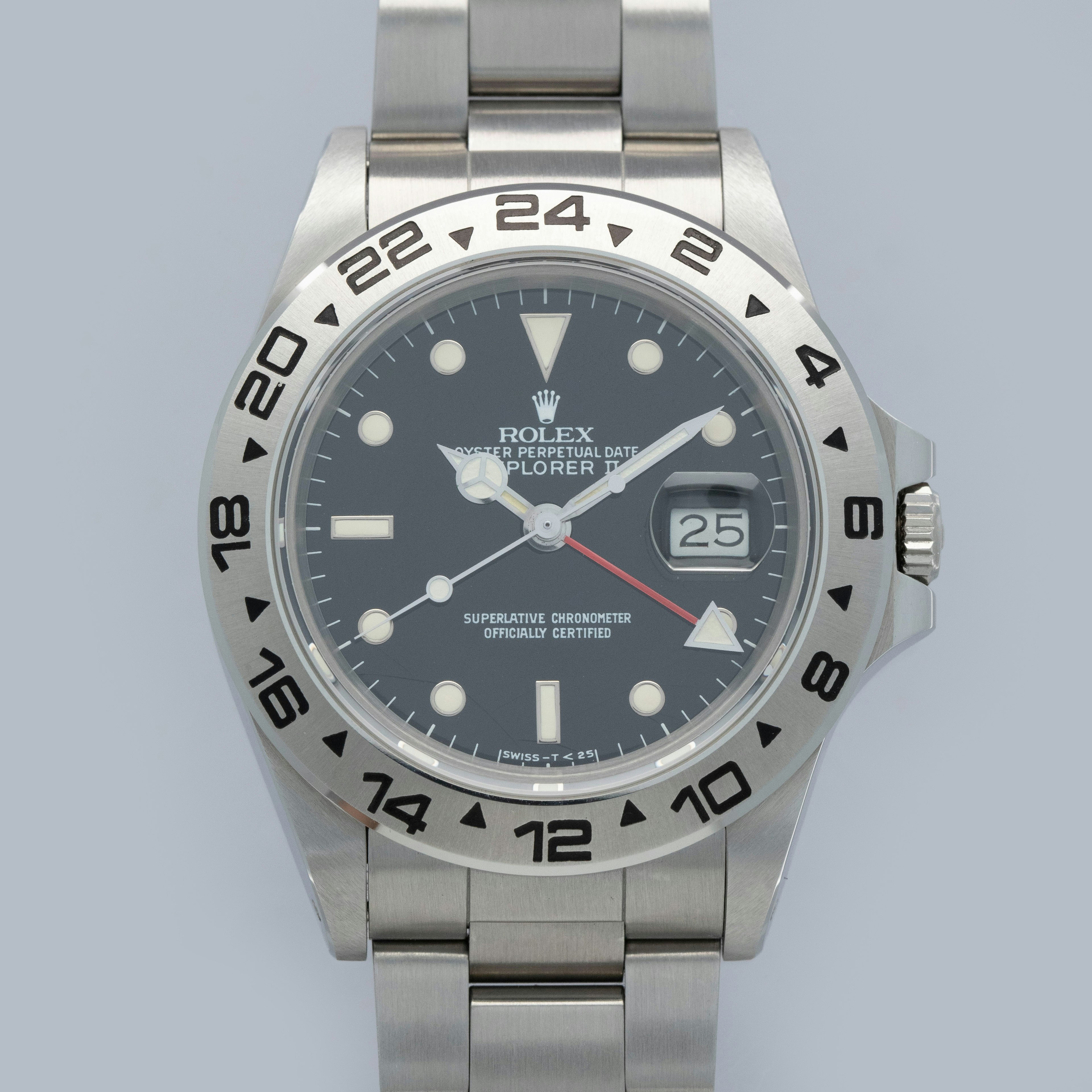Thumbnail for Rolex Explorer II 16550 Black Rail Dial Box and Papers Like New