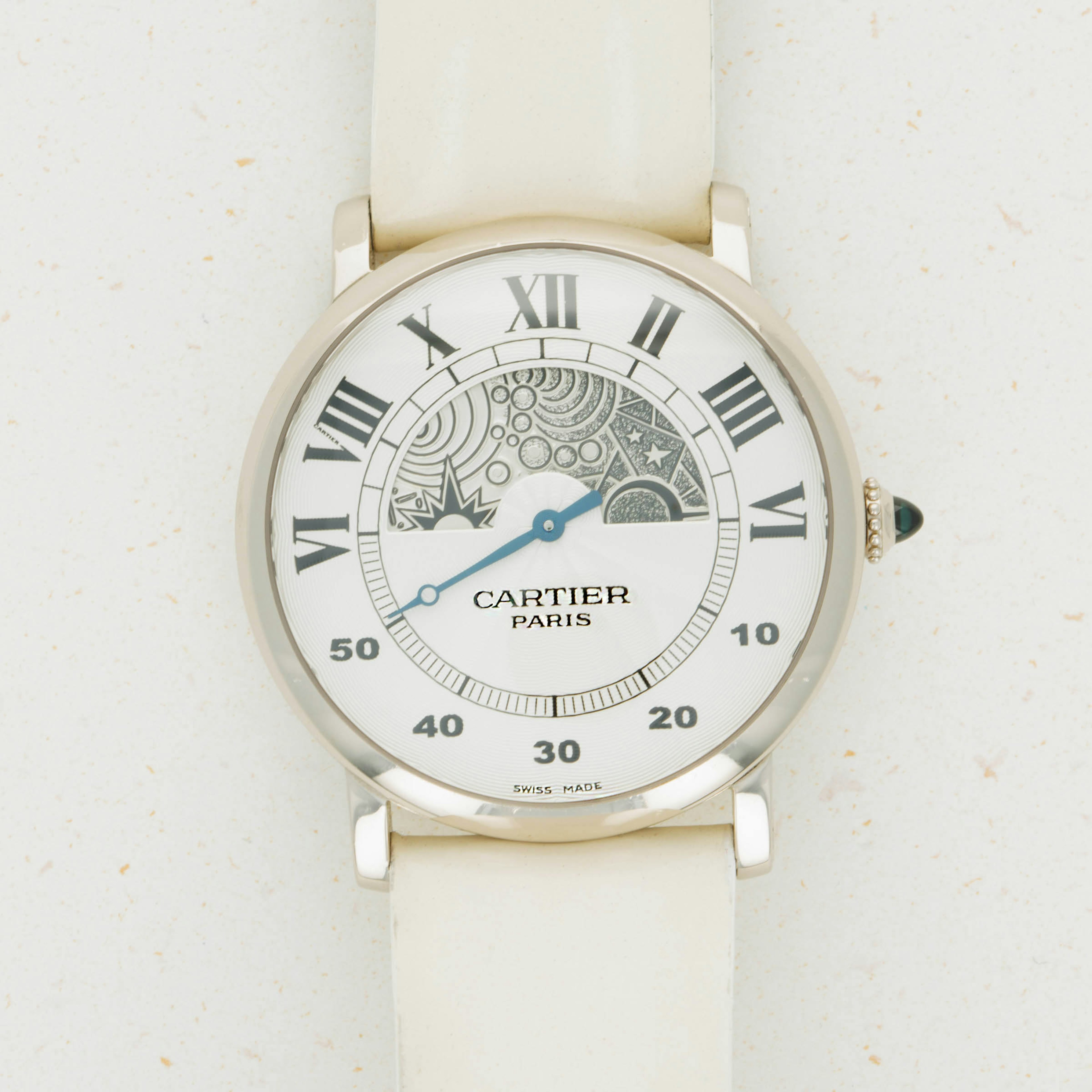 Thumbnail for Cartier Rotonde de Cartier Jour et Nuit CPCP 28731 White Gold