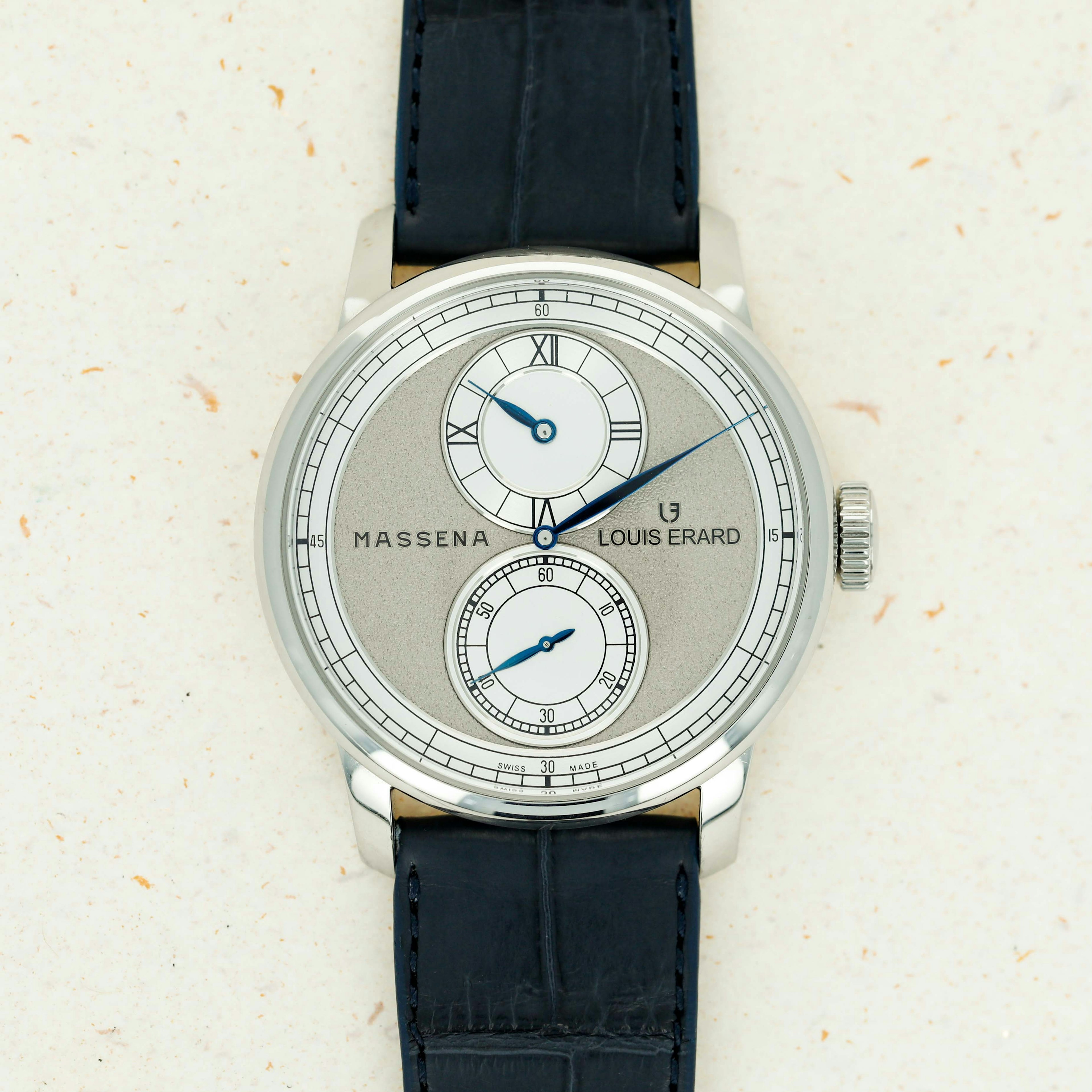 Thumbnail for Louis Erard Le Regulator x Massena Lab Silver Dial 
