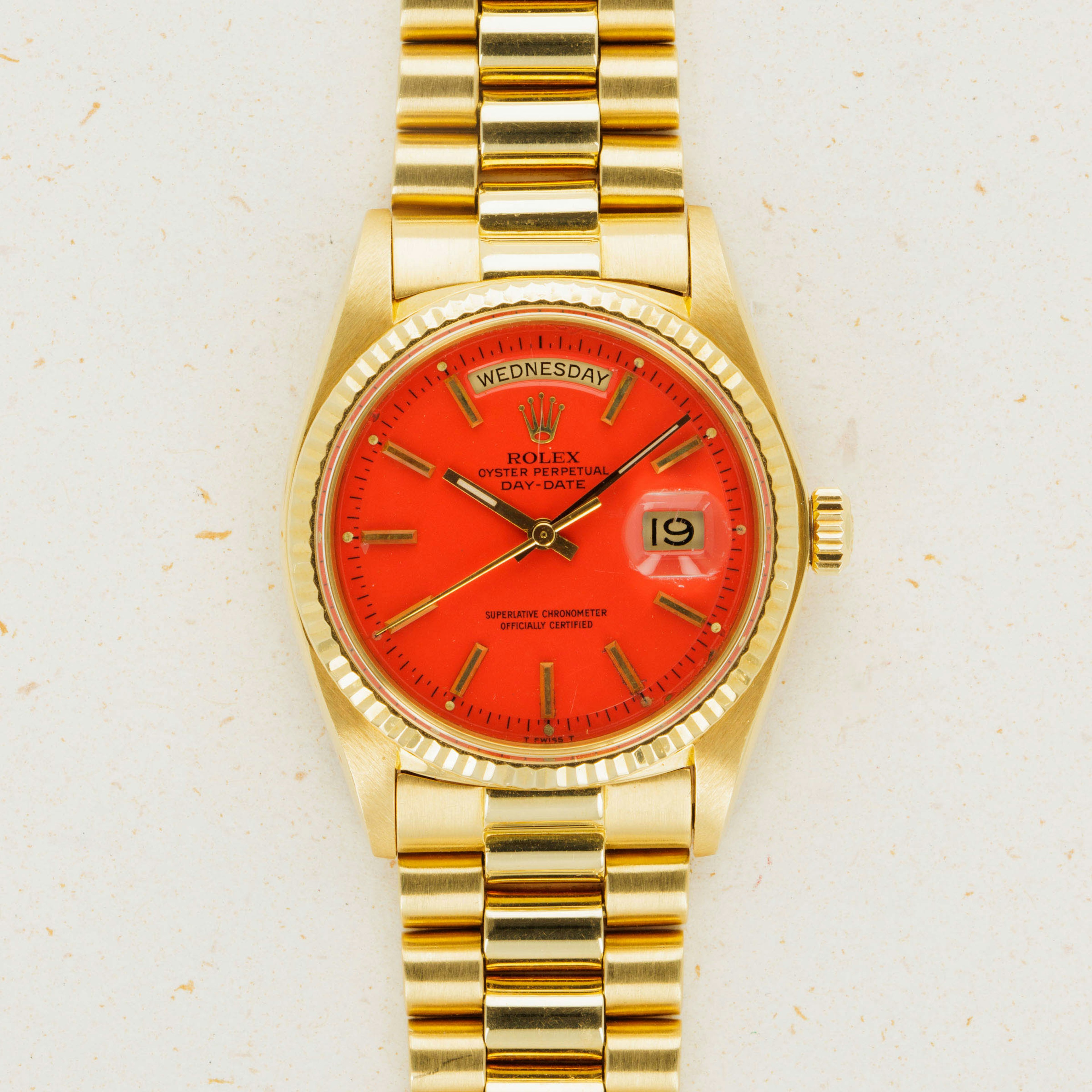 Thumbnail for Rolex Day-Date 1803 Orange Stella Dial