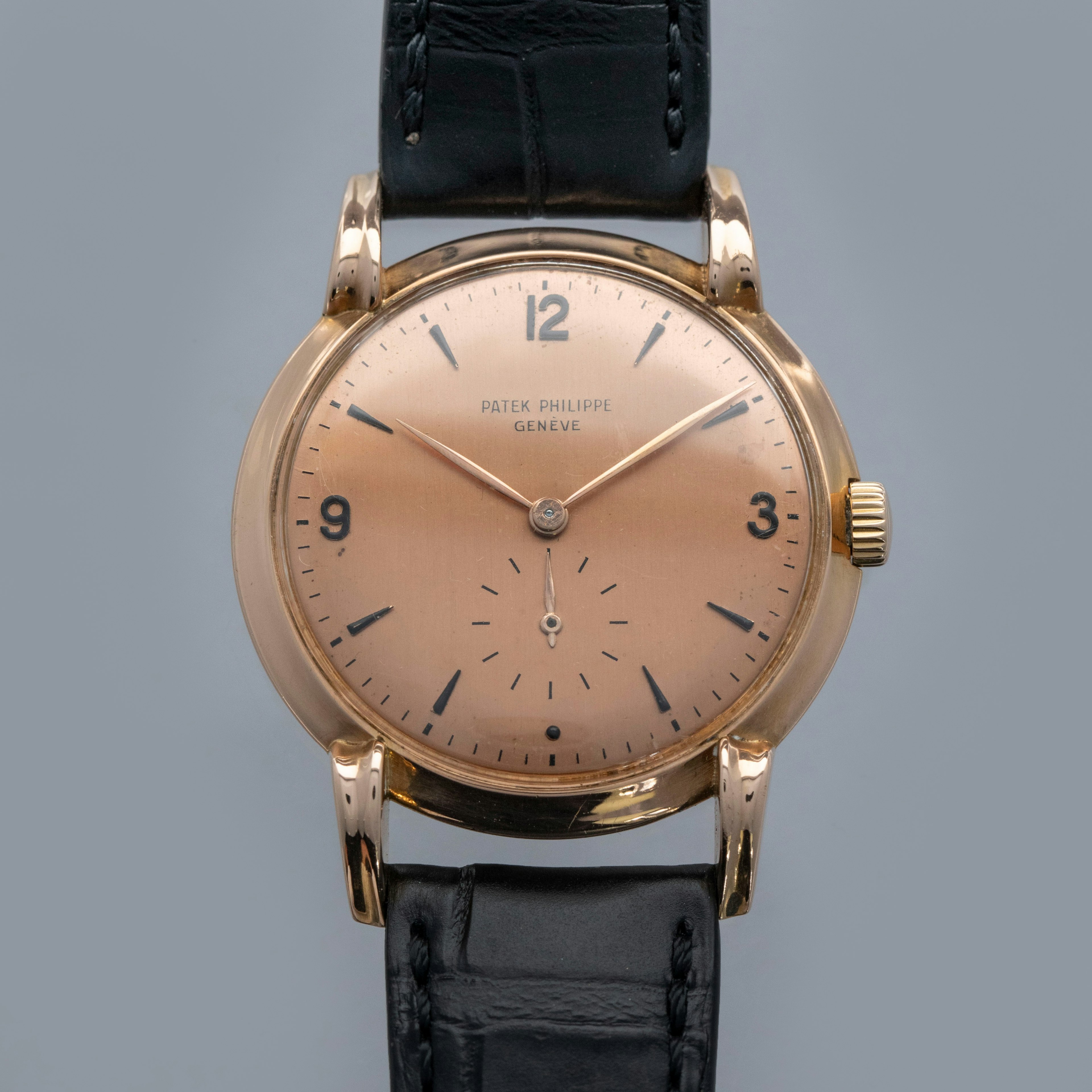 Thumbnail for Patek Philippe Calatrava 2420 Fancy Lugs Pink on Pink 18k RG with Box and Papers