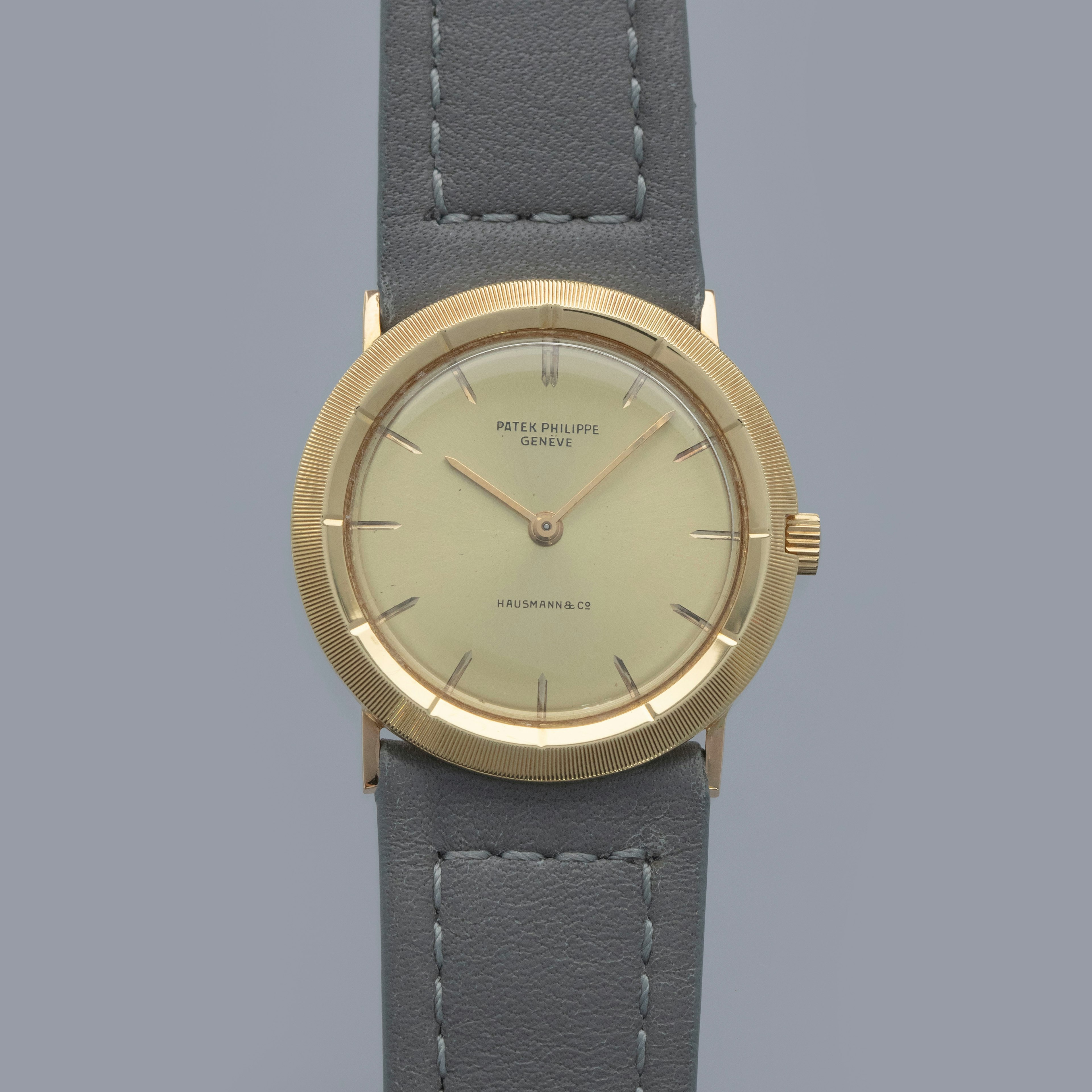 Thumbnail for Patek Philippe Calatrava 3457J Champagne Dial 18k YG Retailed by Hausmann & Co.