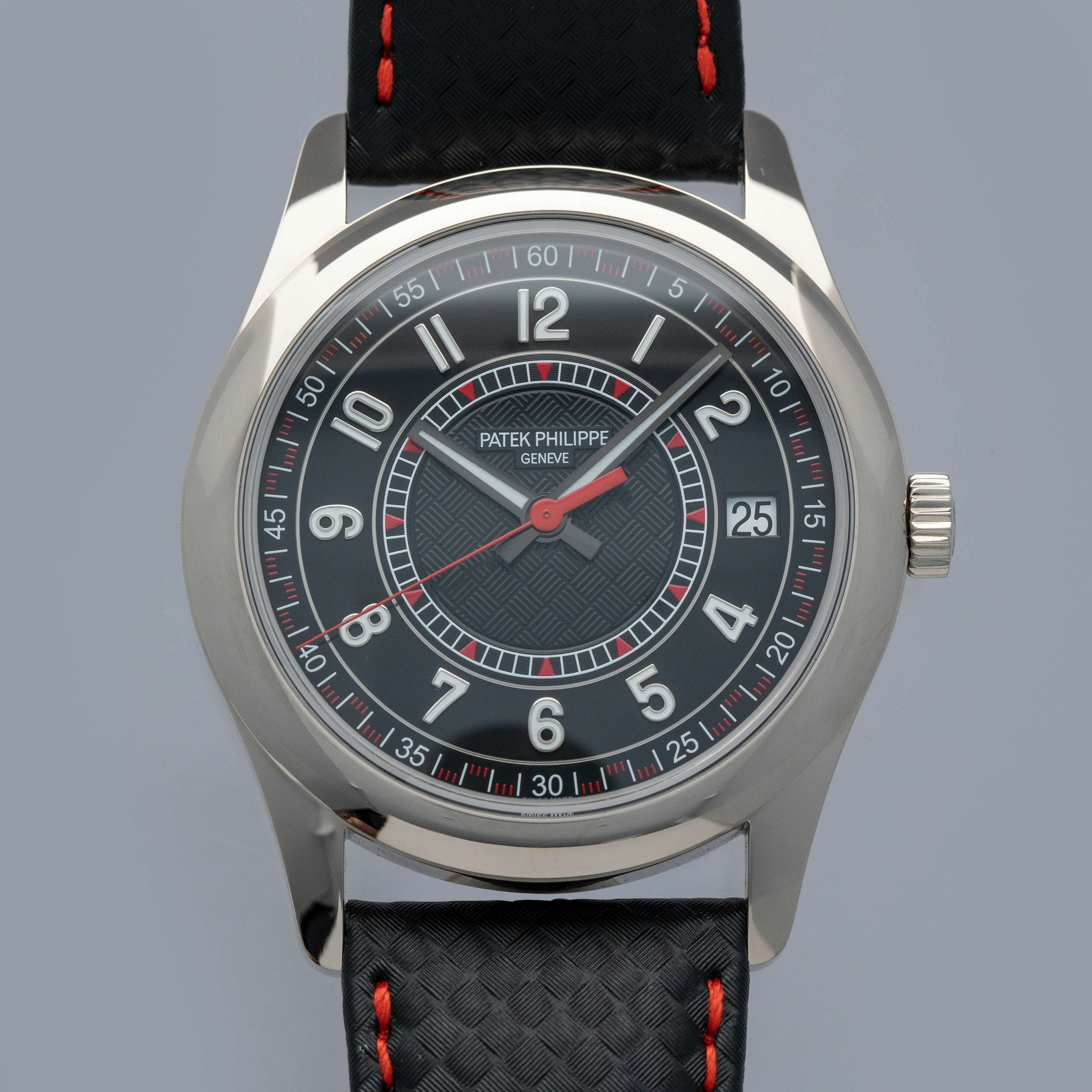 Thumbnail for PATEK PHILIPPE CALATRAVA 6007G-010 RED ACCENTS 18K WG