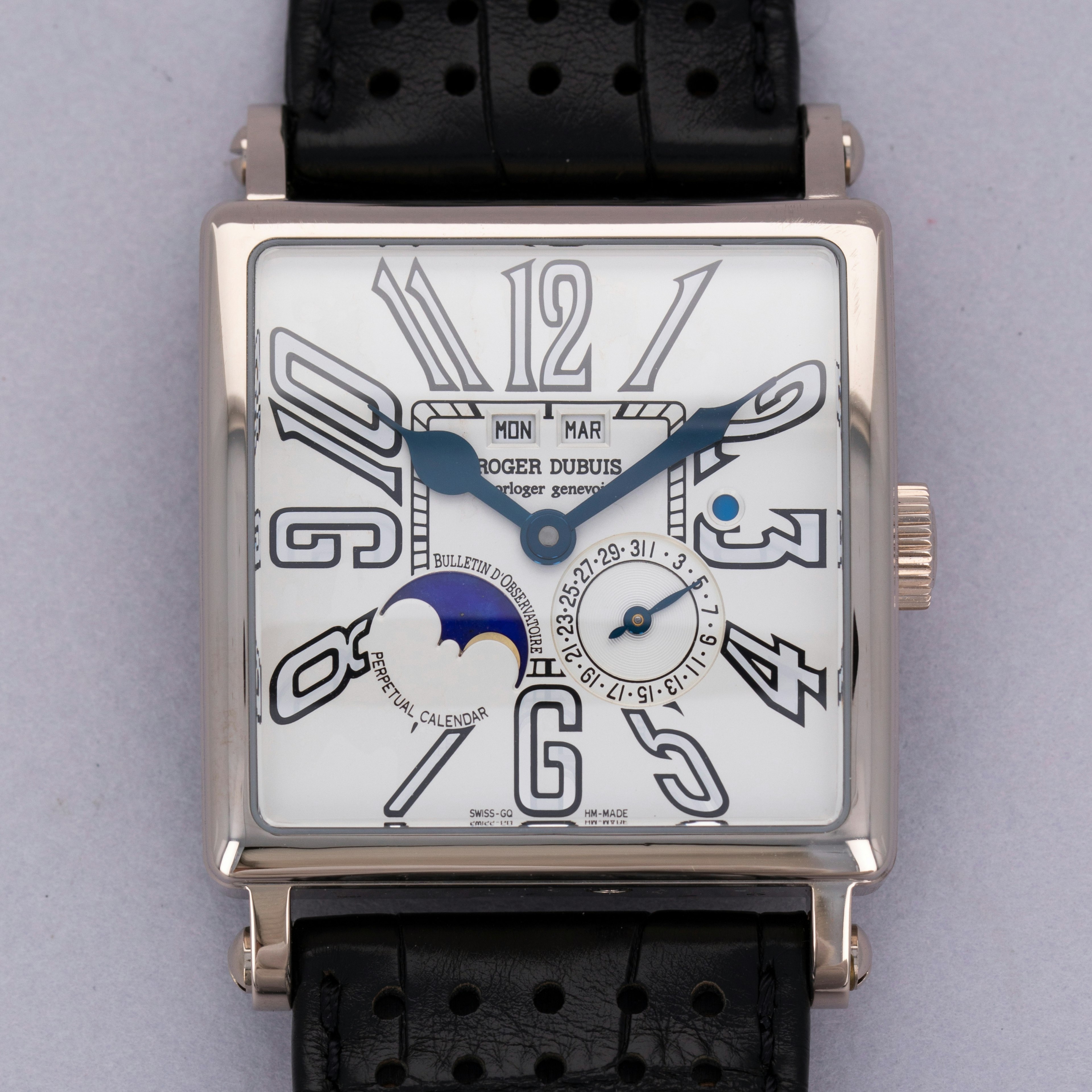 Thumbnail for Roger Dubuis Golden Square Perpetual Calendar G40 1439 0 GNP1.7A 18k WG