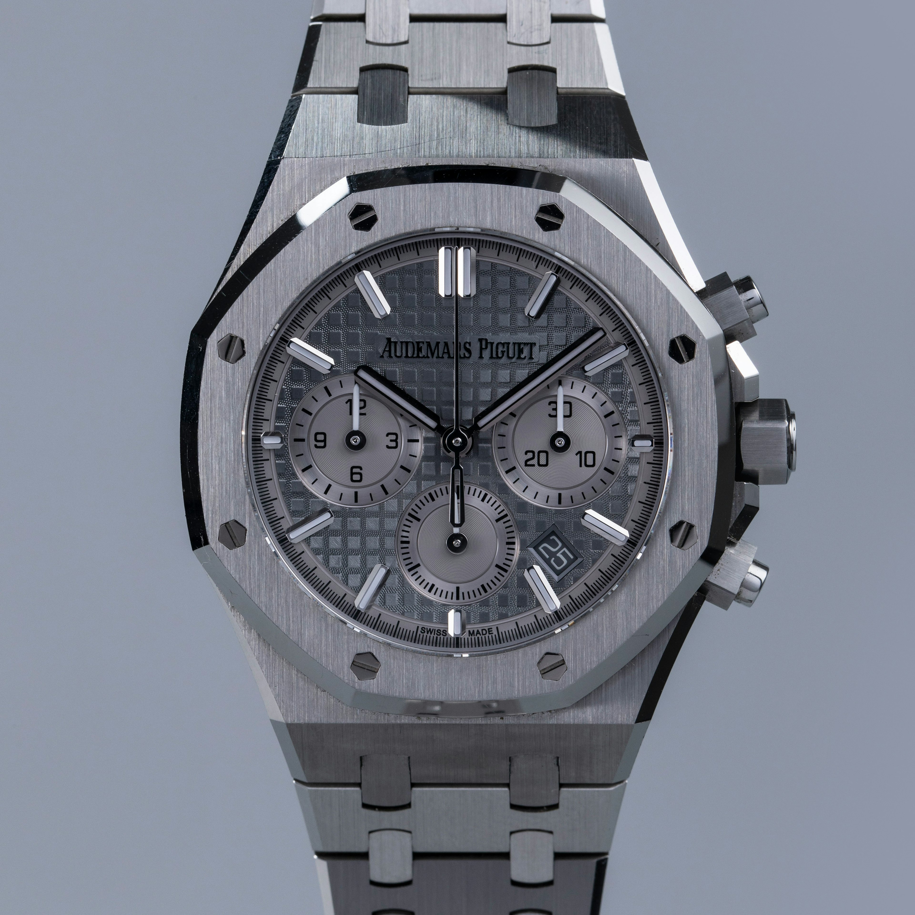 Thumbnail for Audemars Piguet Royal Oak Chronograph 26715ST Grey Dial
