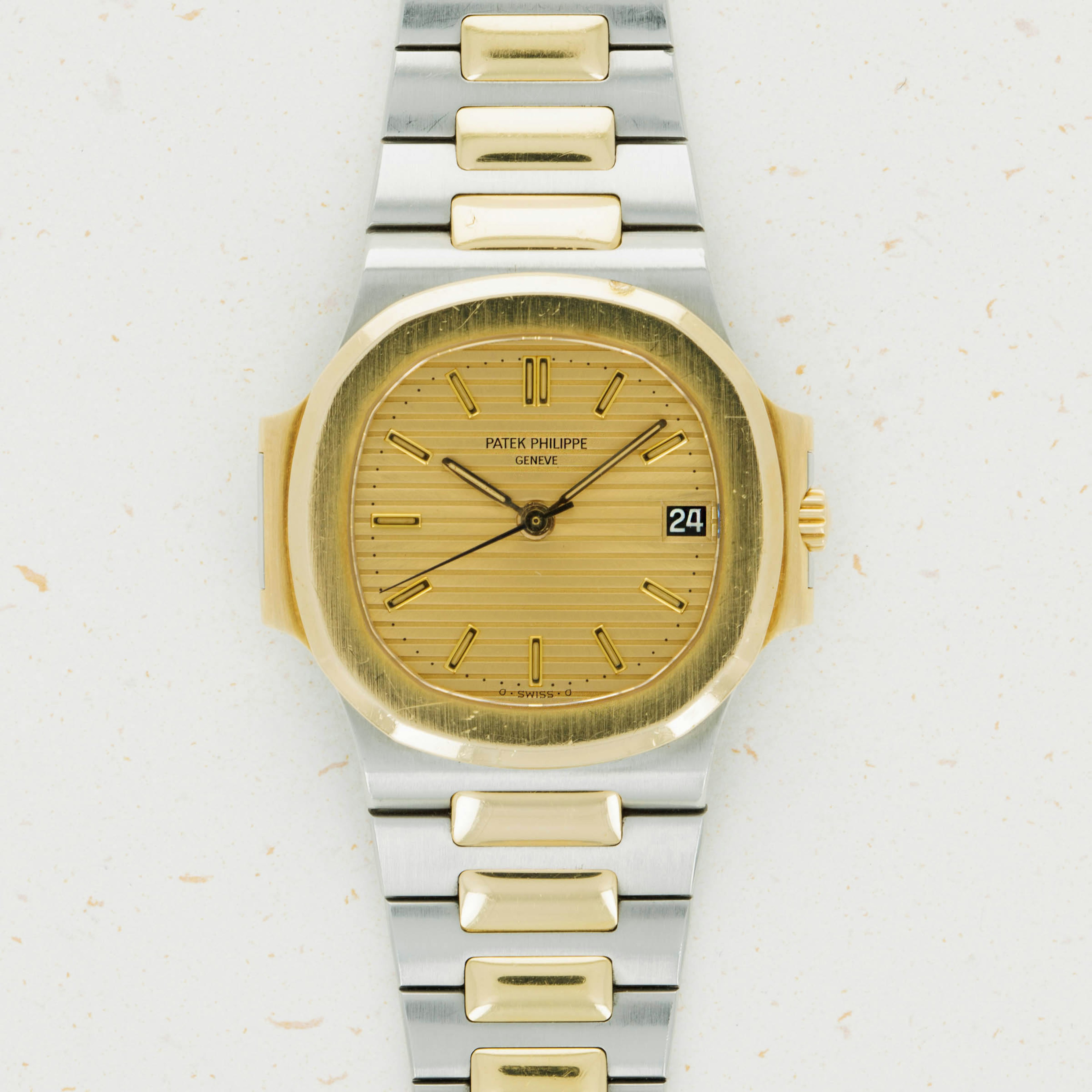 Thumbnail for Patek Philippe Nautilus 3800/1JA Two-Tone Champagne Dial