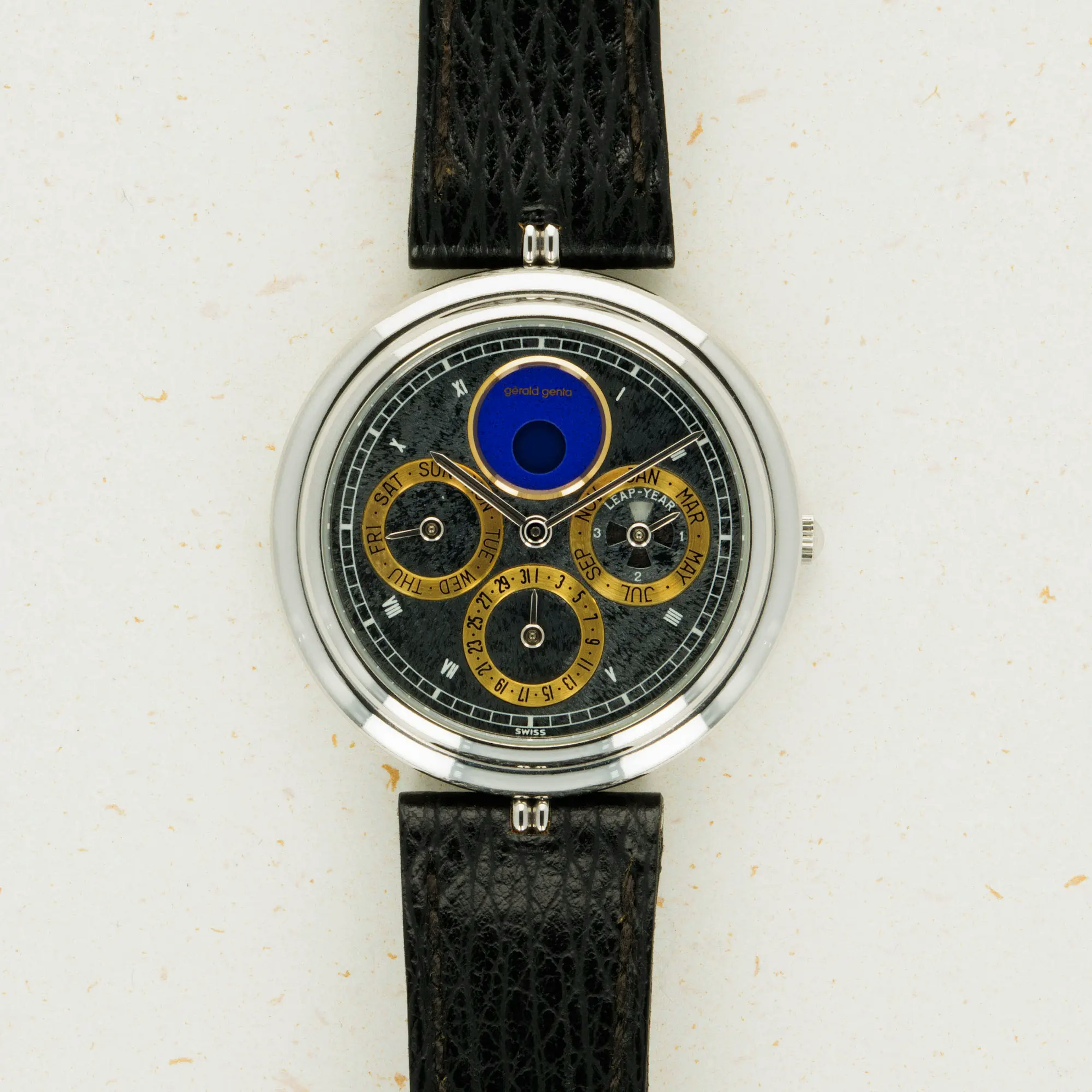 Thumbnail for Gerald Genta Gefica G 2132.7 Perpetual Calendar Stainless Steel