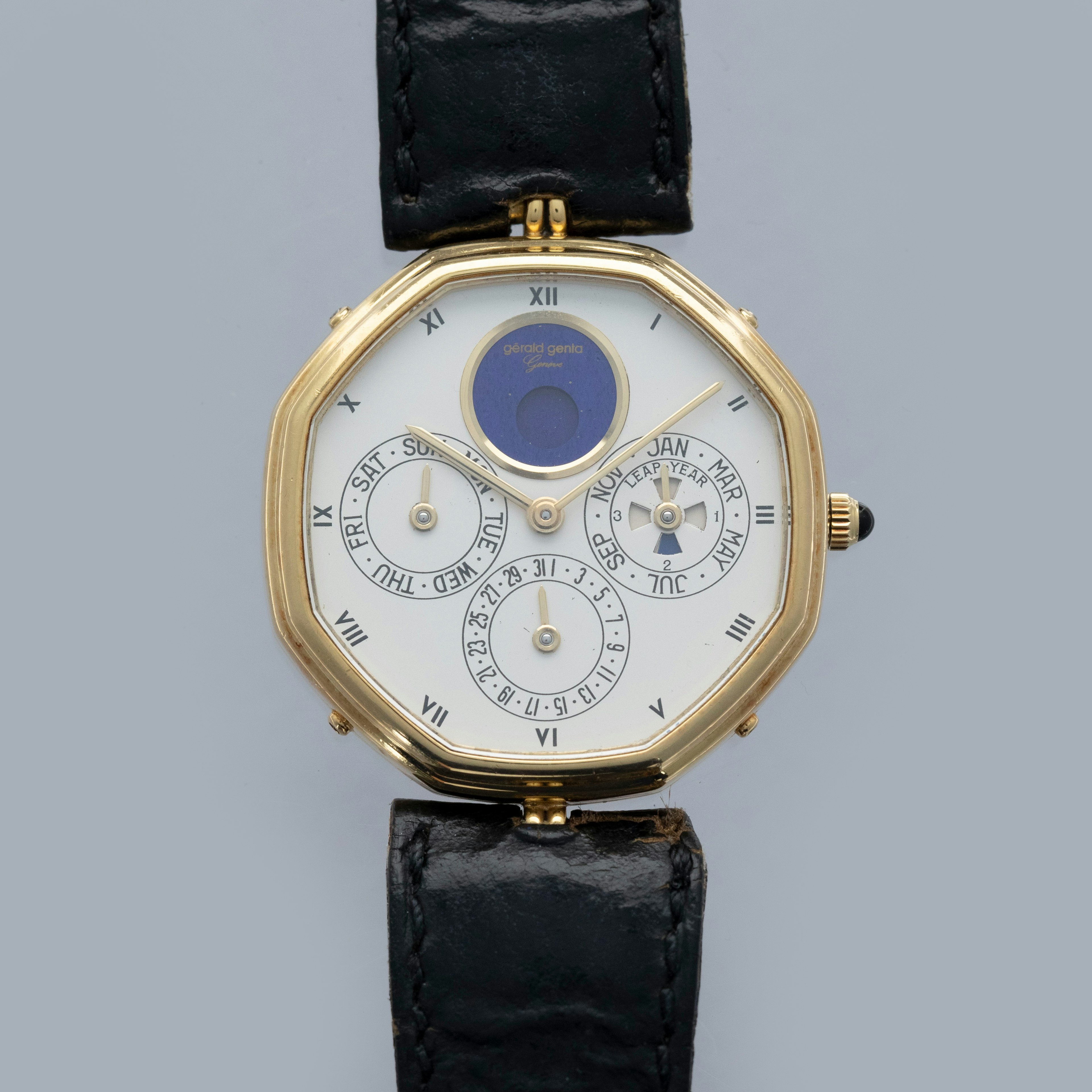 Thumbnail for Gerald Genta Perpetual Calendar Moonphase G2840.4 18k YG