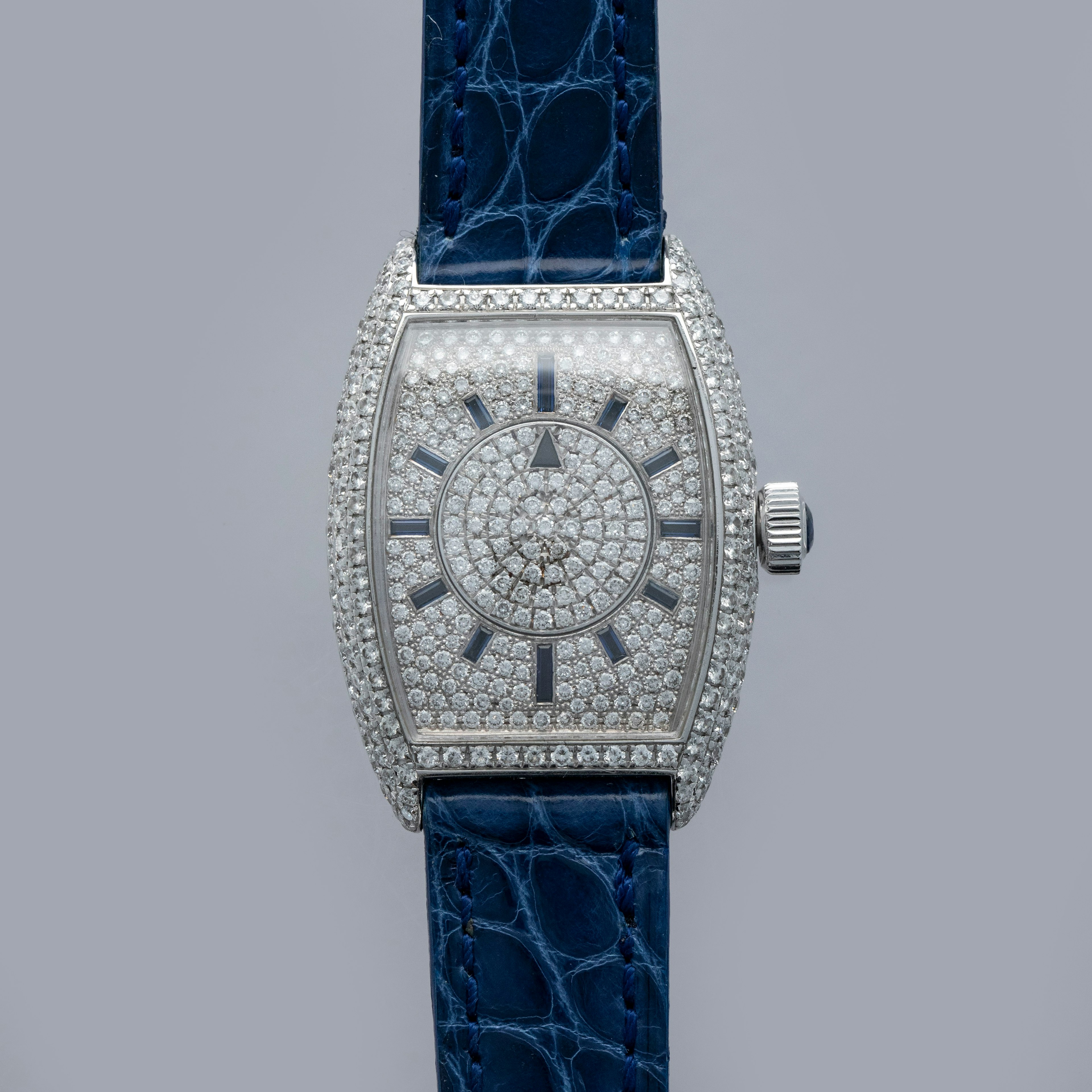 Thumbnail for Franck Muller Cintree Curvex Mystery  1750 C CD SA Diamond Pave 18k WG