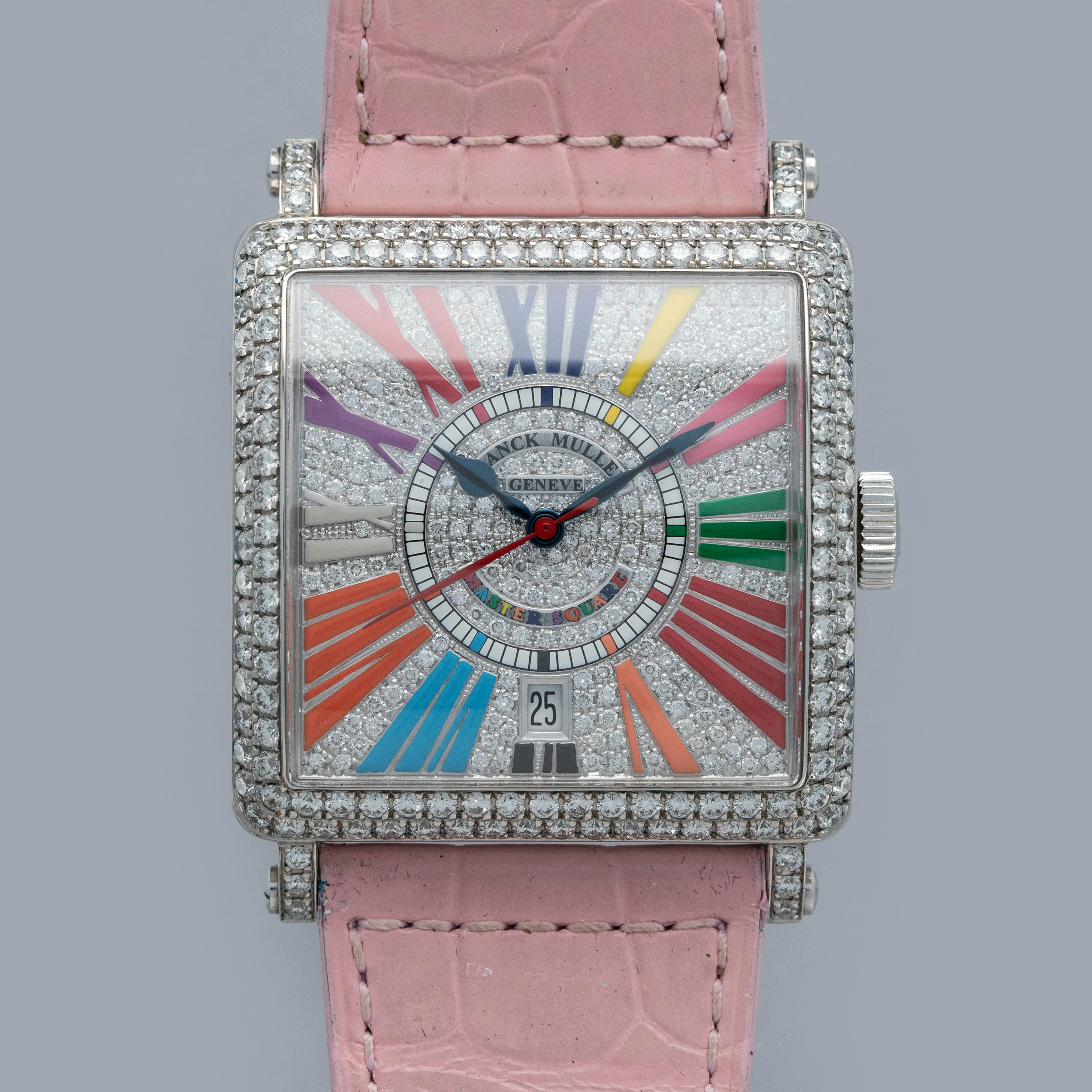 Thumbnail for Franck Muller	Master Square Color Dreams 6000 H SC DT D CD Diamond Case and Dial 18k WG