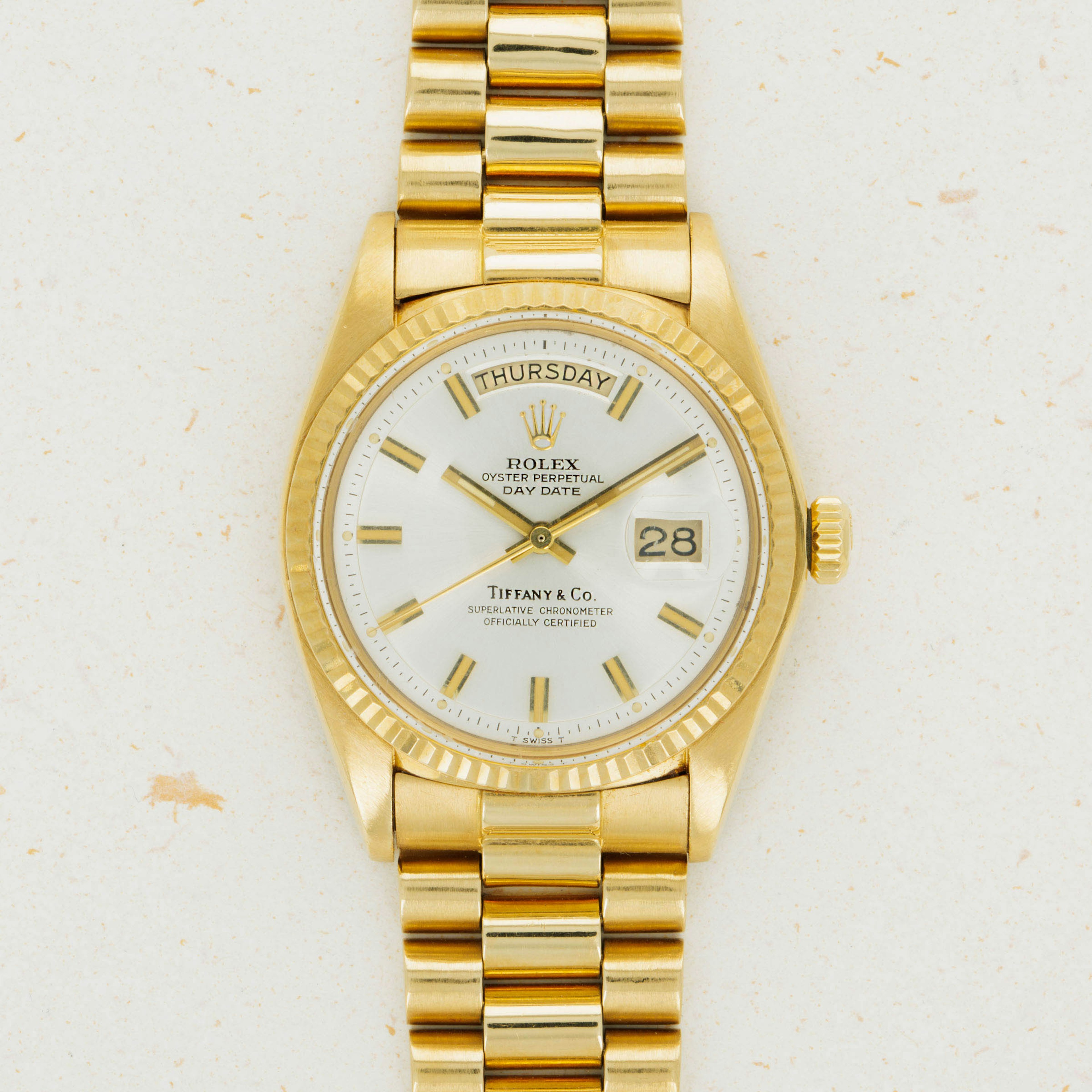 Thumbnail for Rolex Day-Date 1803 Wide Boy Dial Retailed by Tiffany
