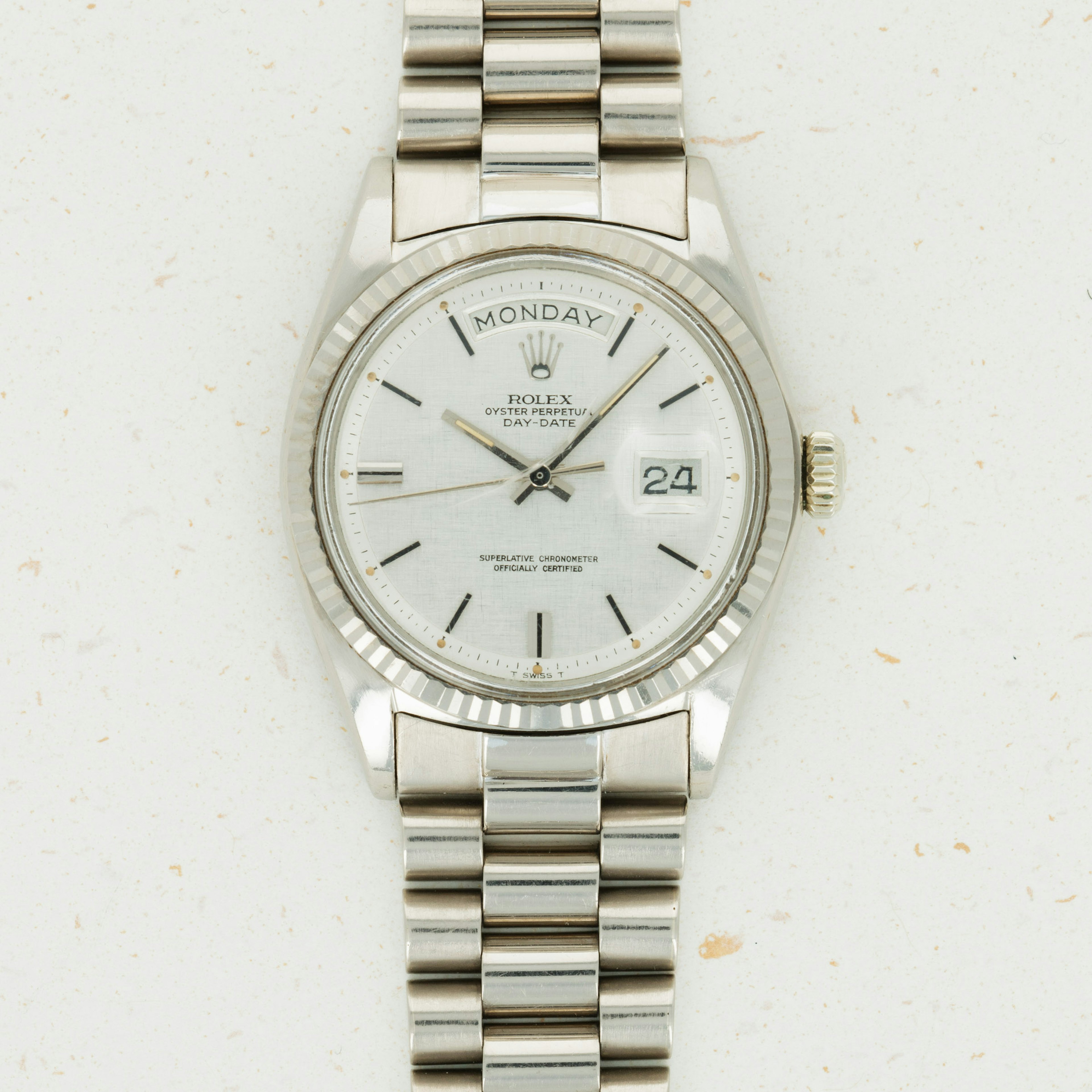 Thumbnail for Rolex 18k White Gold Day-Date 1803
