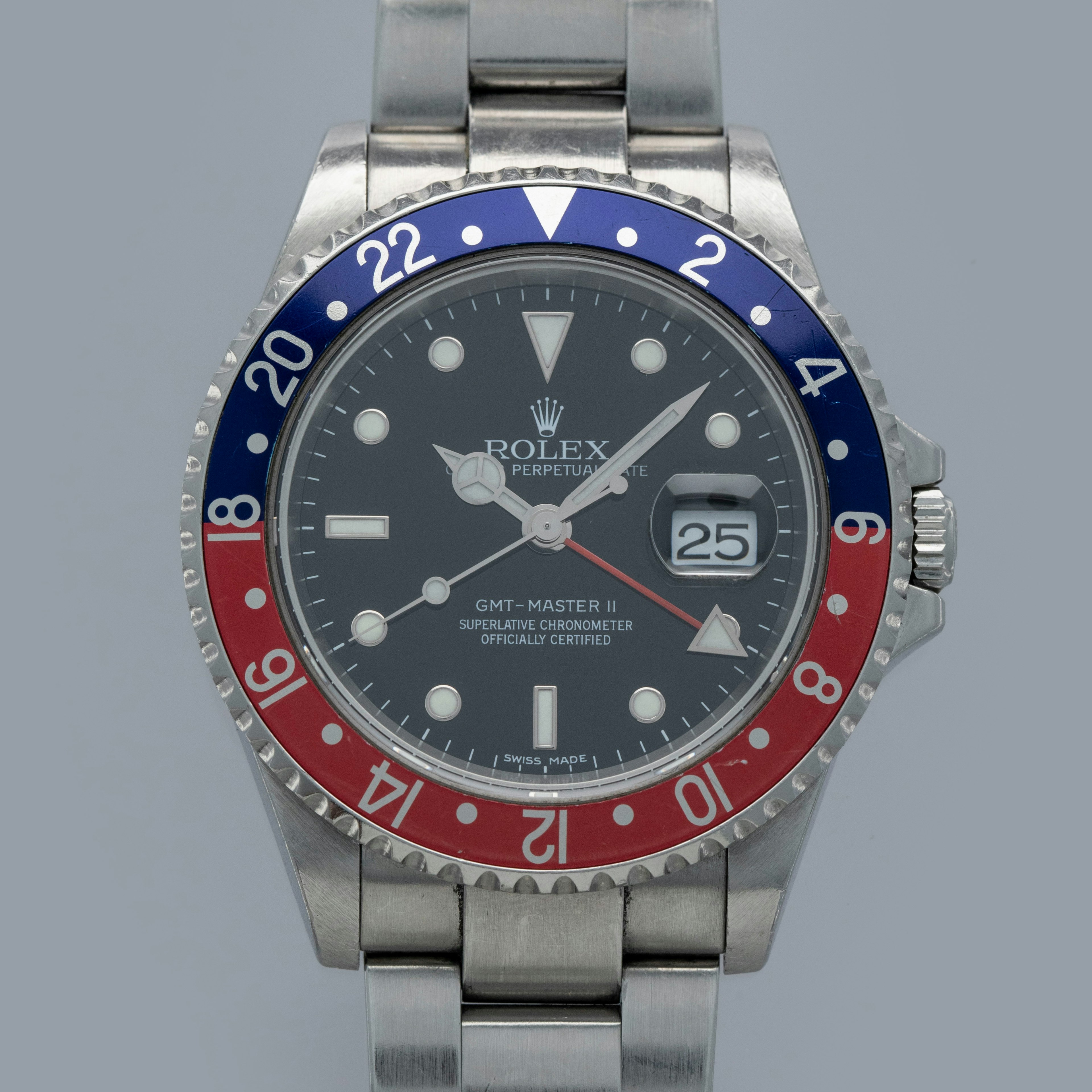 Thumbnail for Rolex GMT Master II 16710 Pepsi Bezel Stick Dial