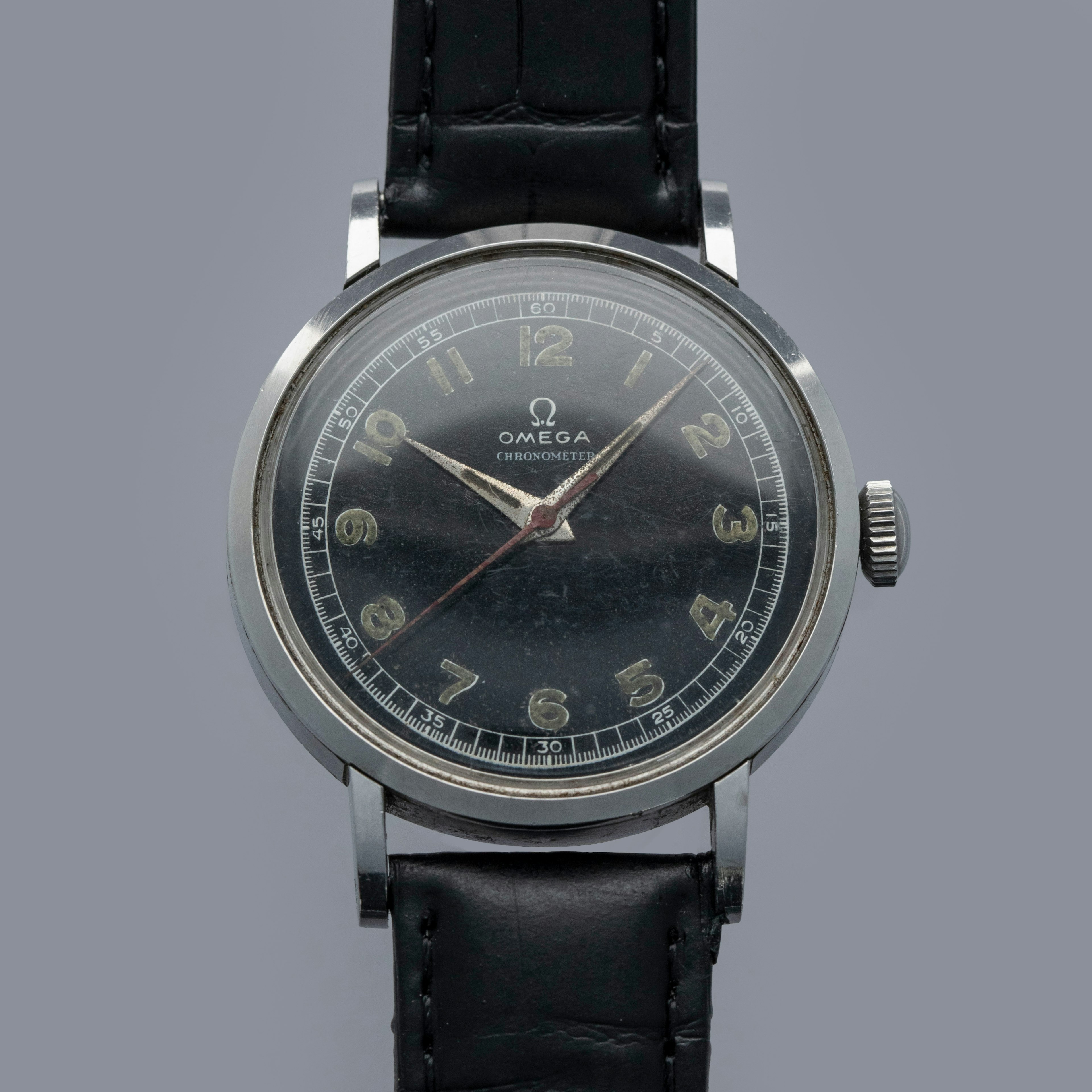 Thumbnail for Omega Chronometer CK2410-1 Black Refinished Dial 