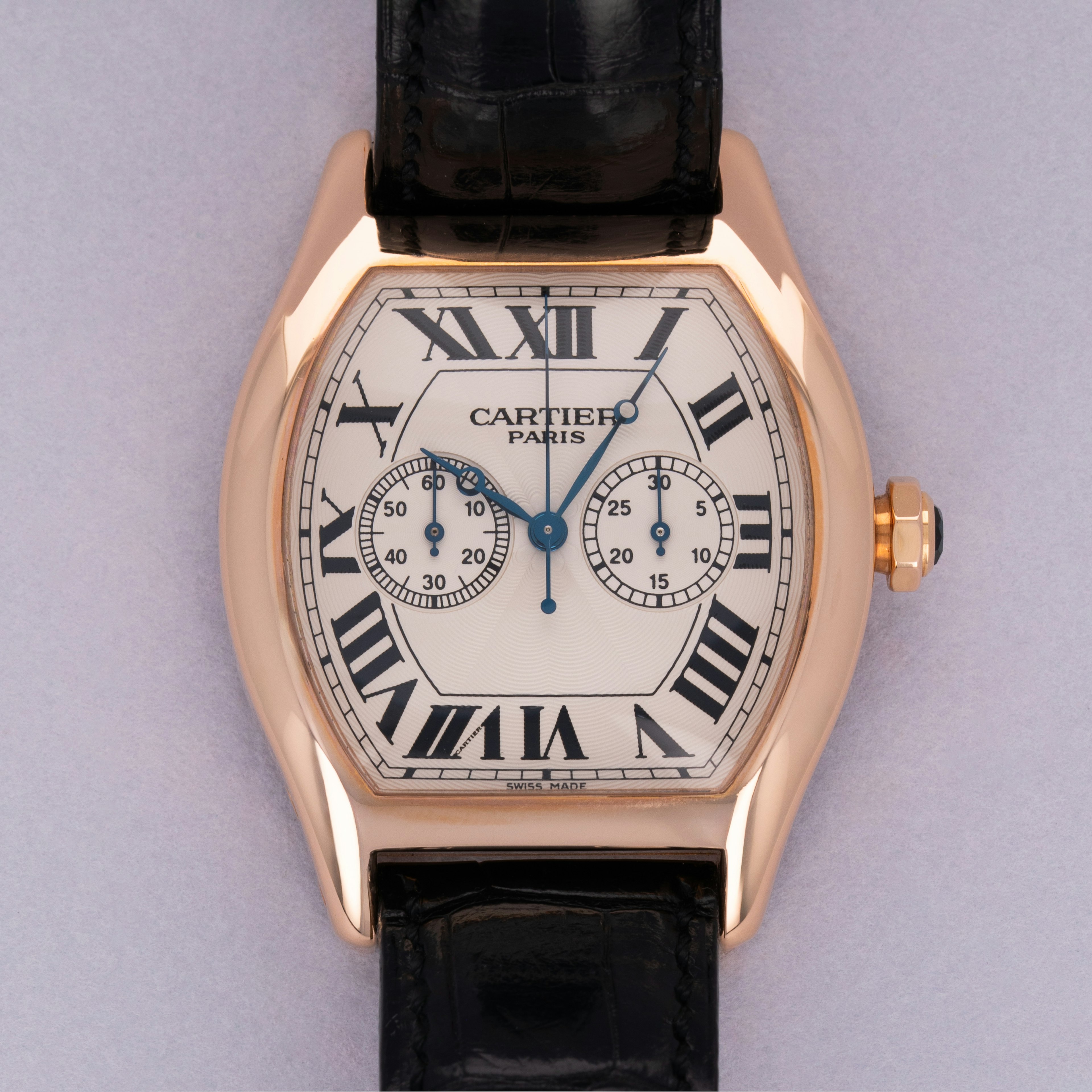 Thumbnail for Cartier Tortue XL Monopoussoir Chronograph 2781 18k RG