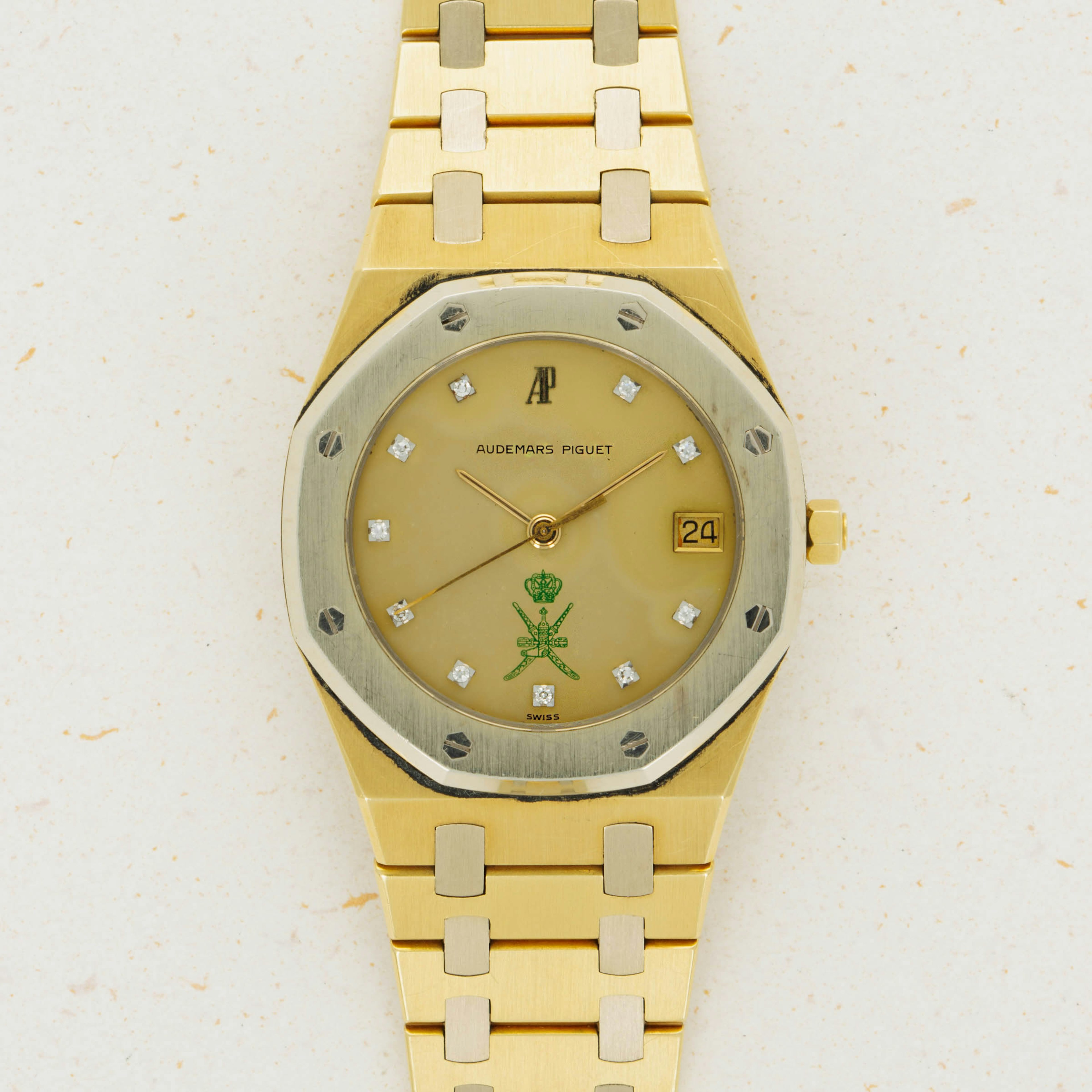 Thumbnail for Audemars Piguet Royal Oak Khanjar Diamond Dial 6023AC Yellow and White Gold