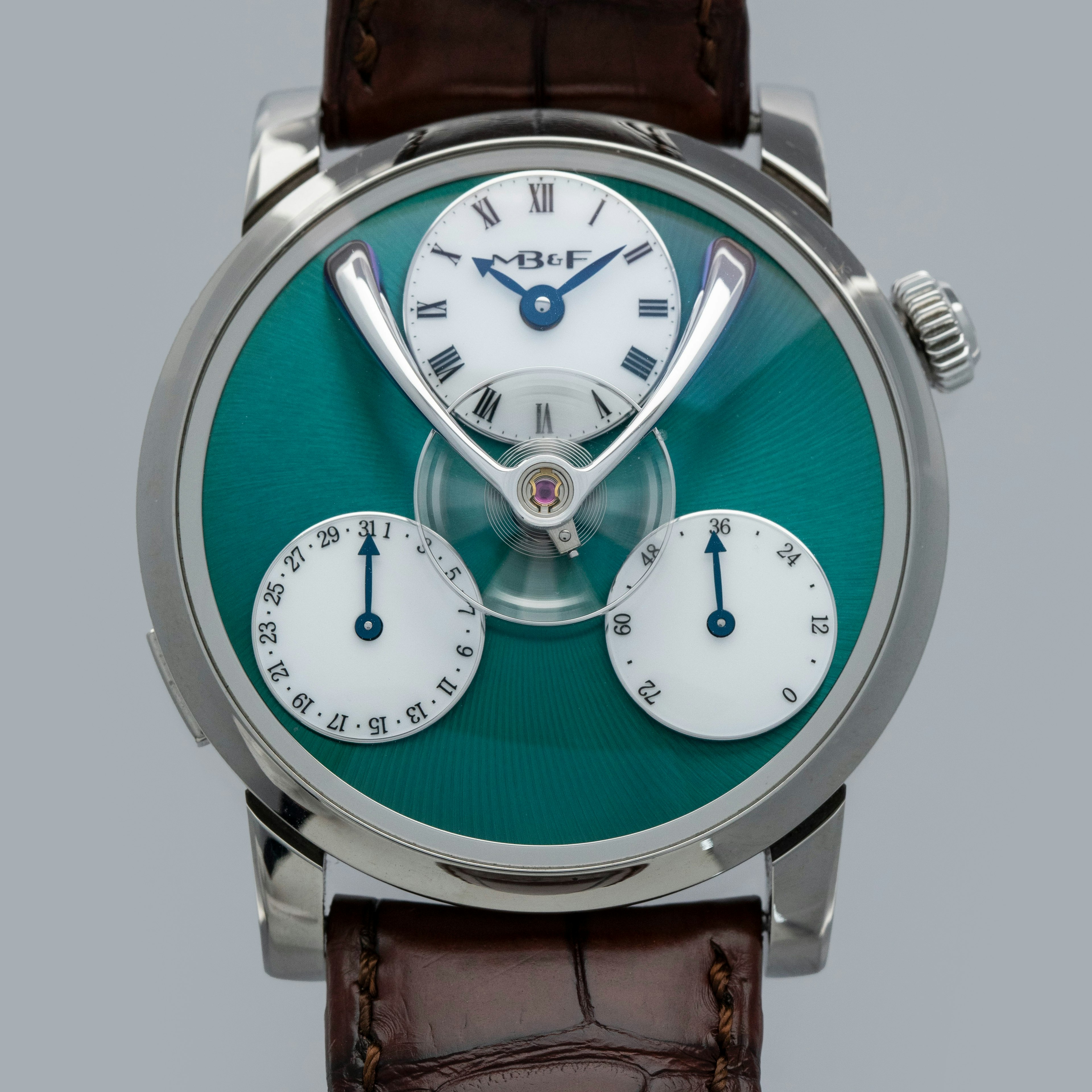 Thumbnail for MB&F Legacy Machine Split Escapement Green Titanium