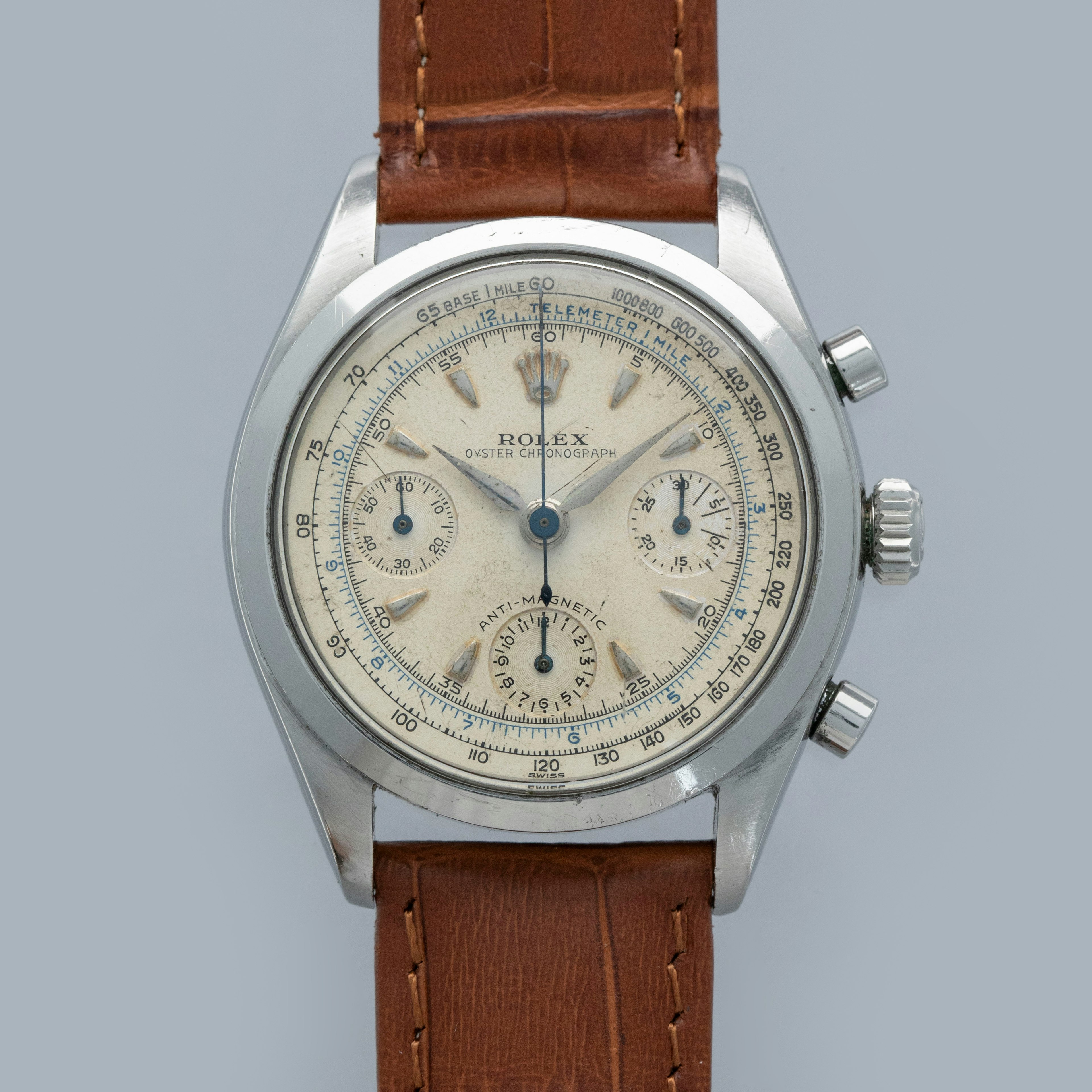 Thumbnail for Rolex Chronograph 6234 Small Subdials Blue Telemeter Dial