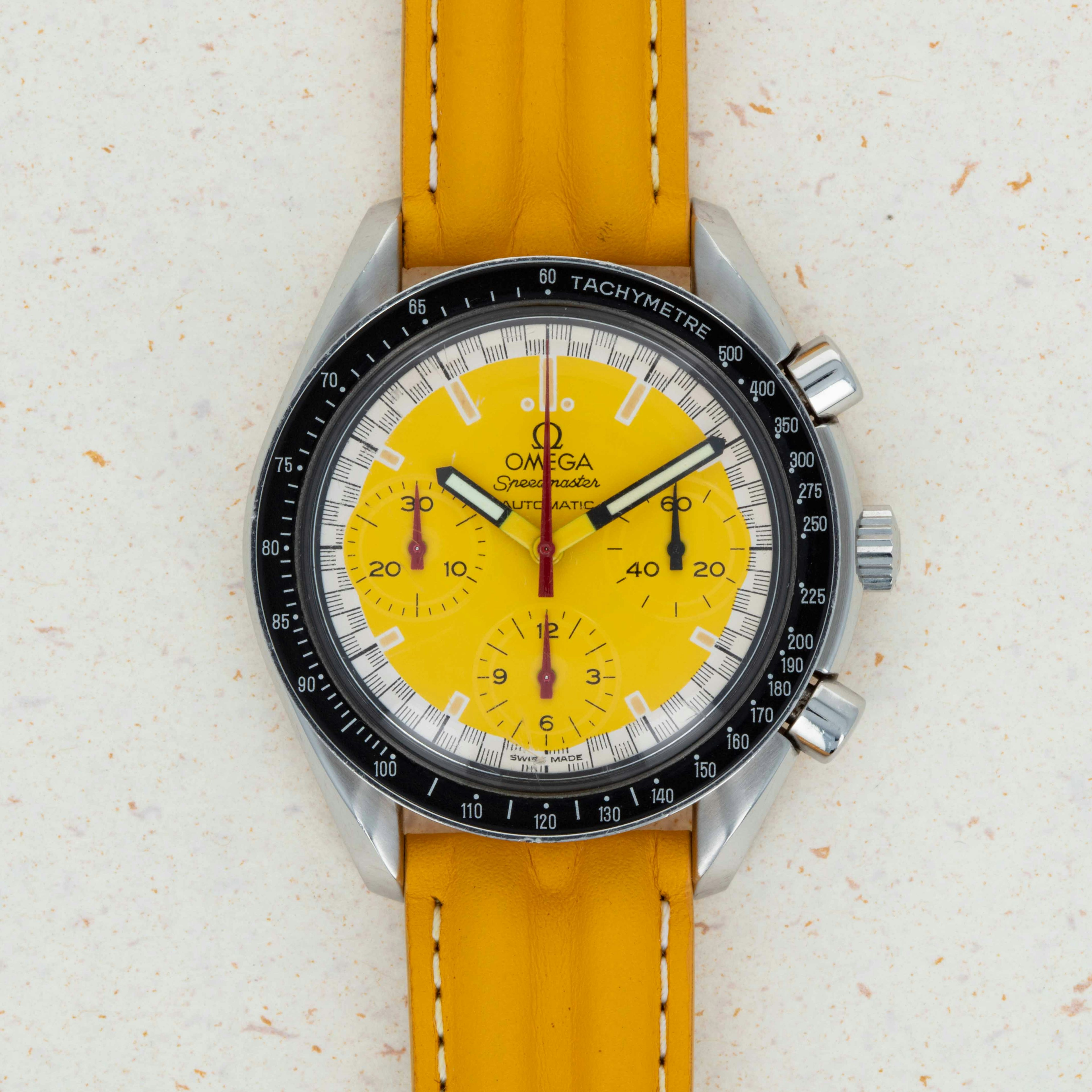 Thumbnail for Omega Speedmaster Reduced 3810.12.40 Michael Schumacher Yellow Dial with Guarantee