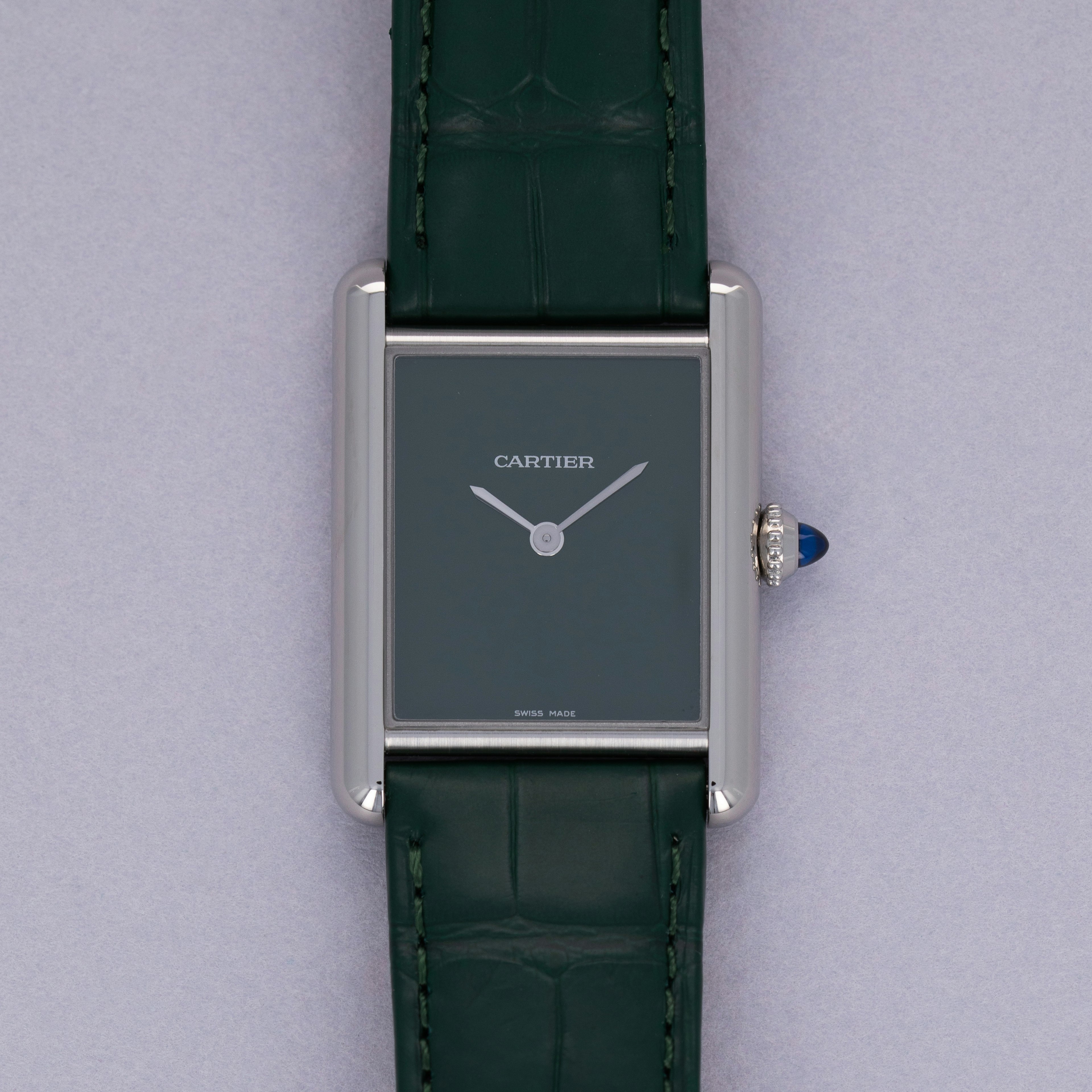 Thumbnail for Cartier Must de Cartier WSTA0056 Green Dial Stainless Steel