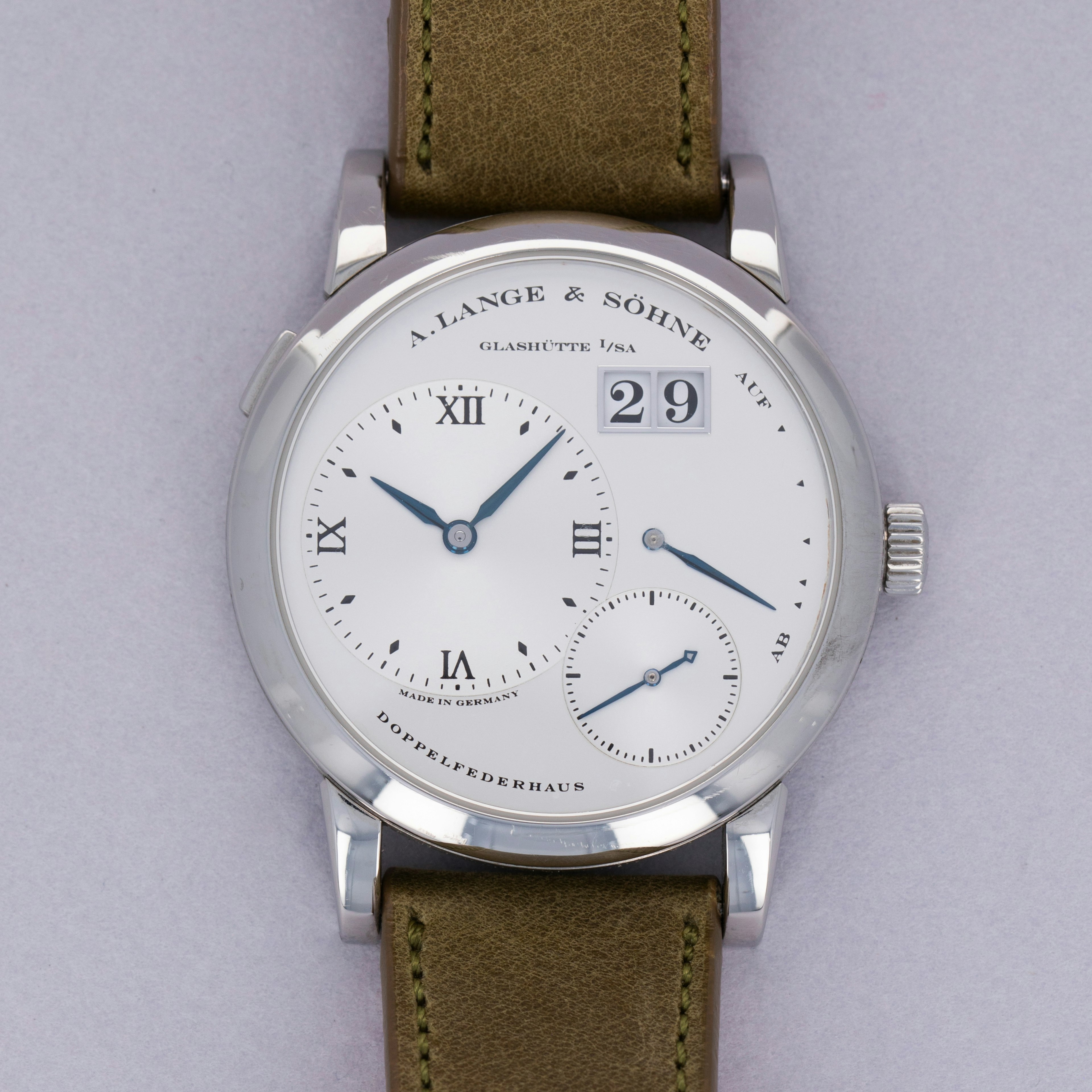 Thumbnail for  A. Lange & Sohne	Lange 1 101.026 Silver Dial Stainless Steel