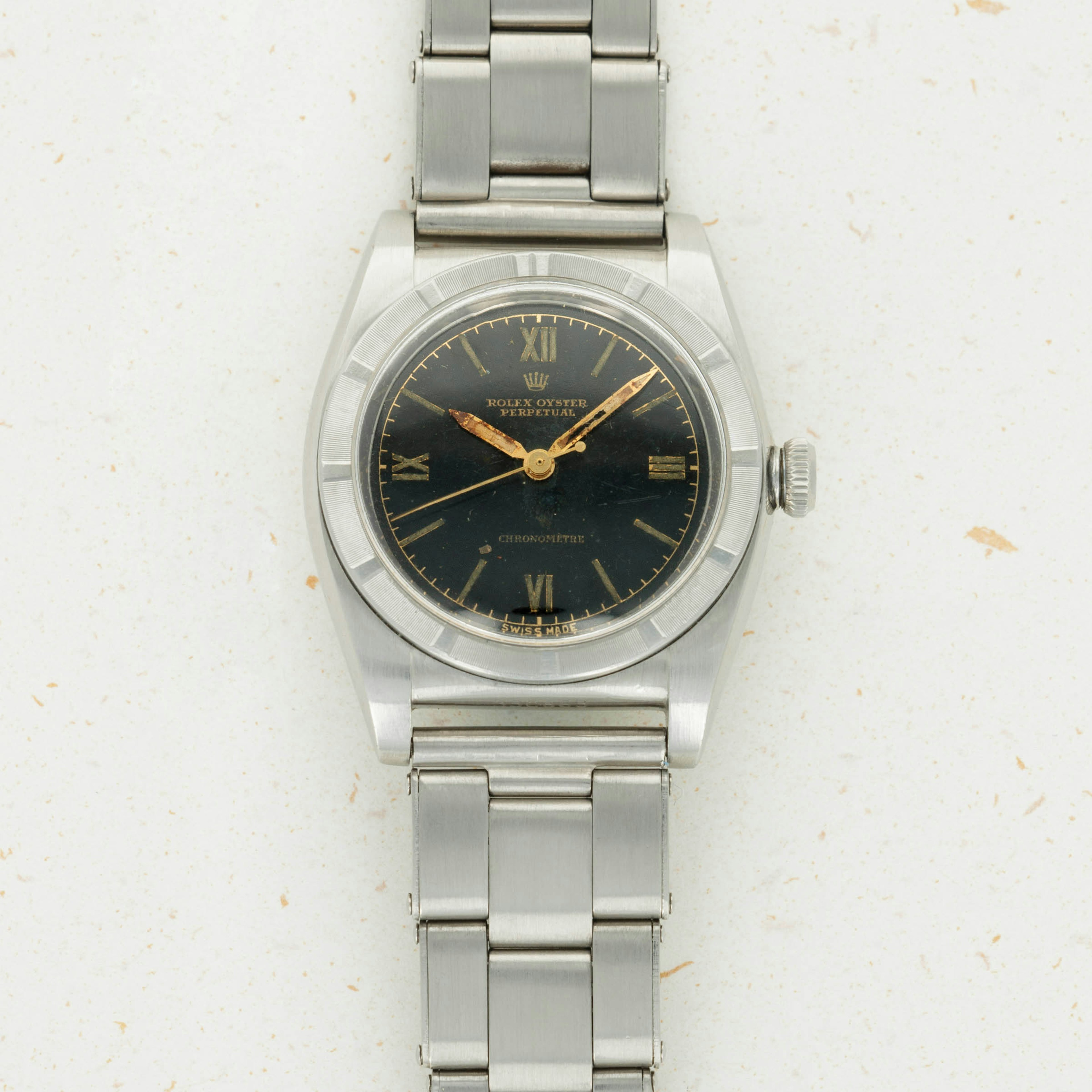 Thumbnail for Rolex Bubbleback Black Radium Dial 3372