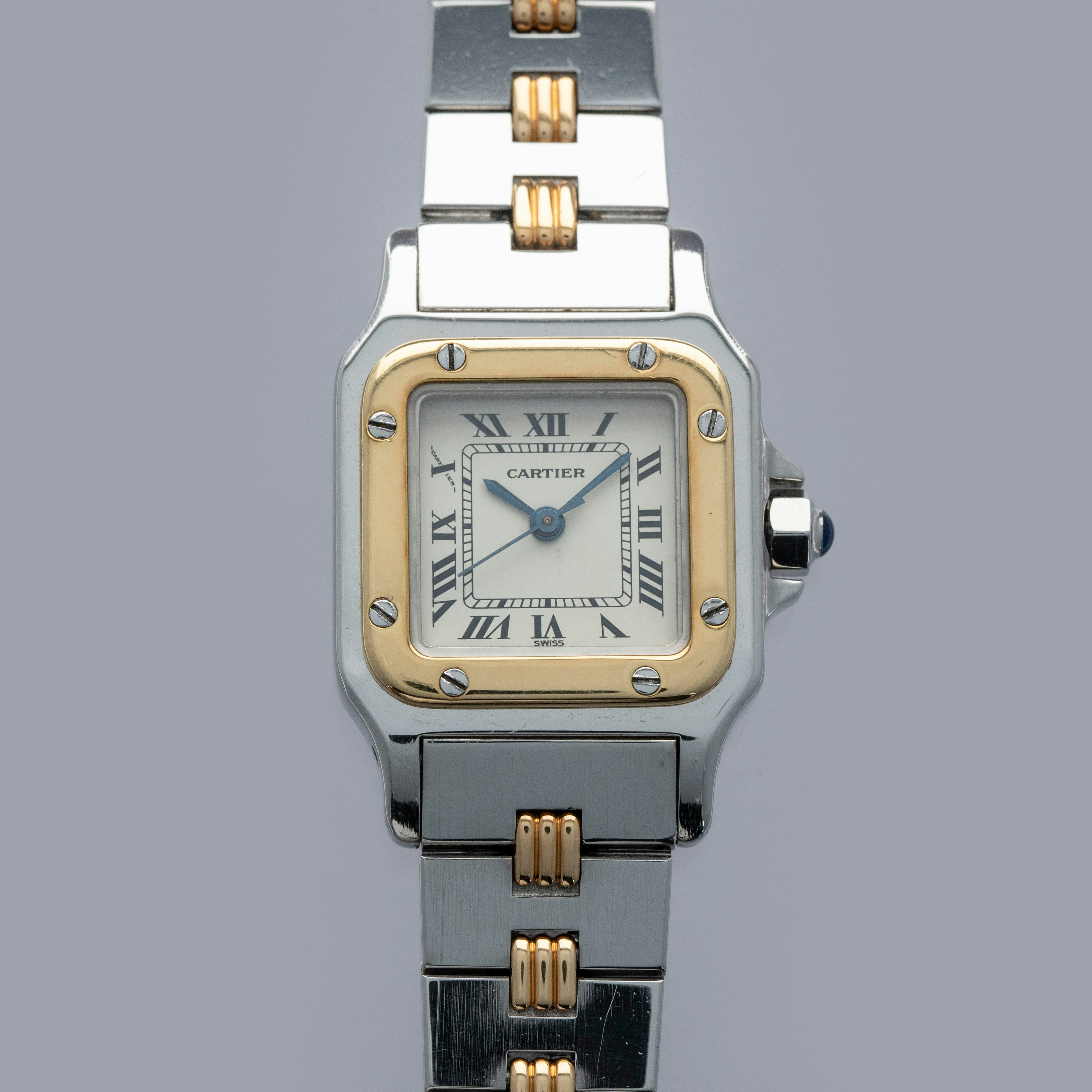 Thumbnail for Cartier Santos Automatique 0902 Godron Bracelet Two Tone