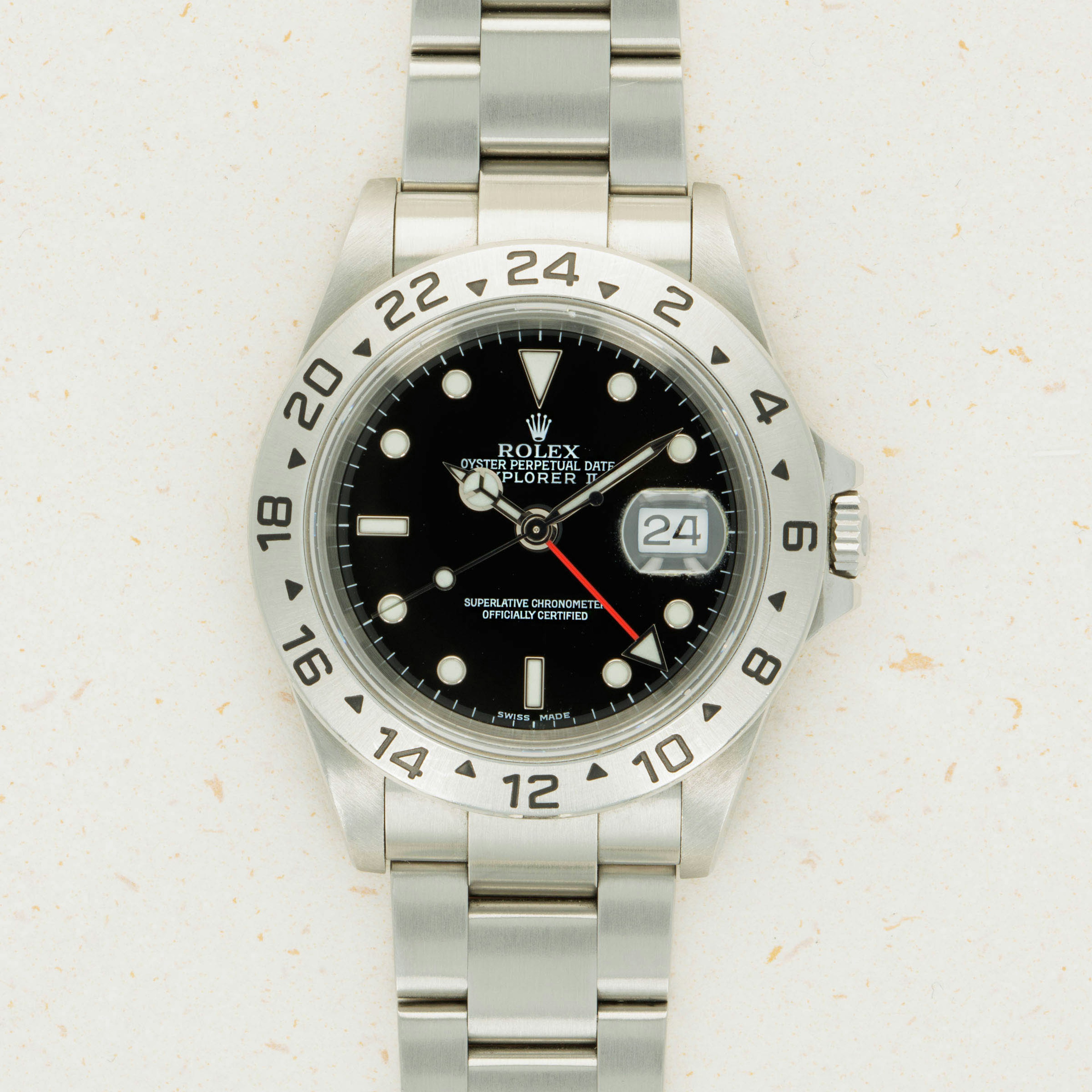 Thumbnail for Rolex Explorer II 16570 Black Dial
