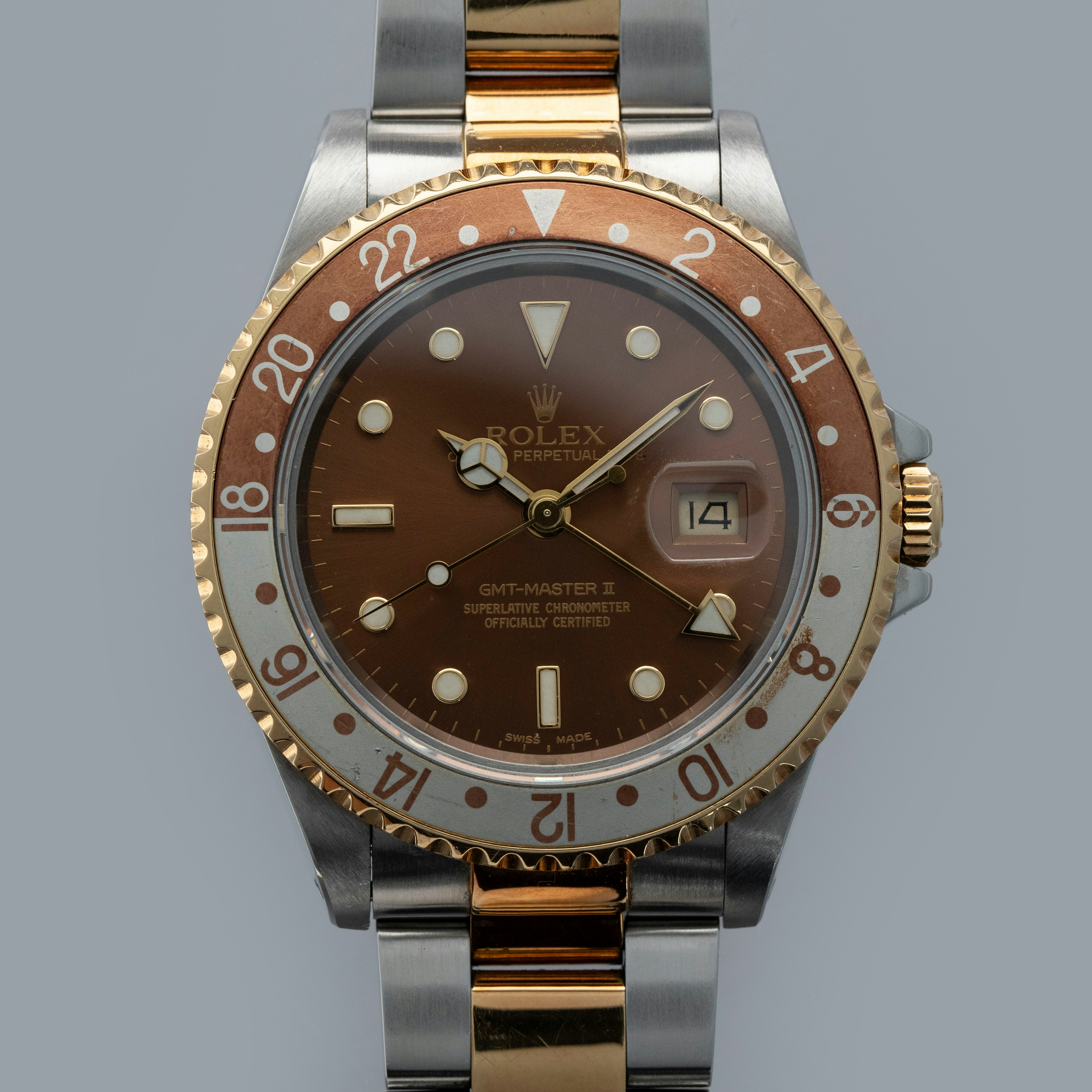 Thumbnail for Rolex GMT-Master II 16713 Two-Tone Root Beer
