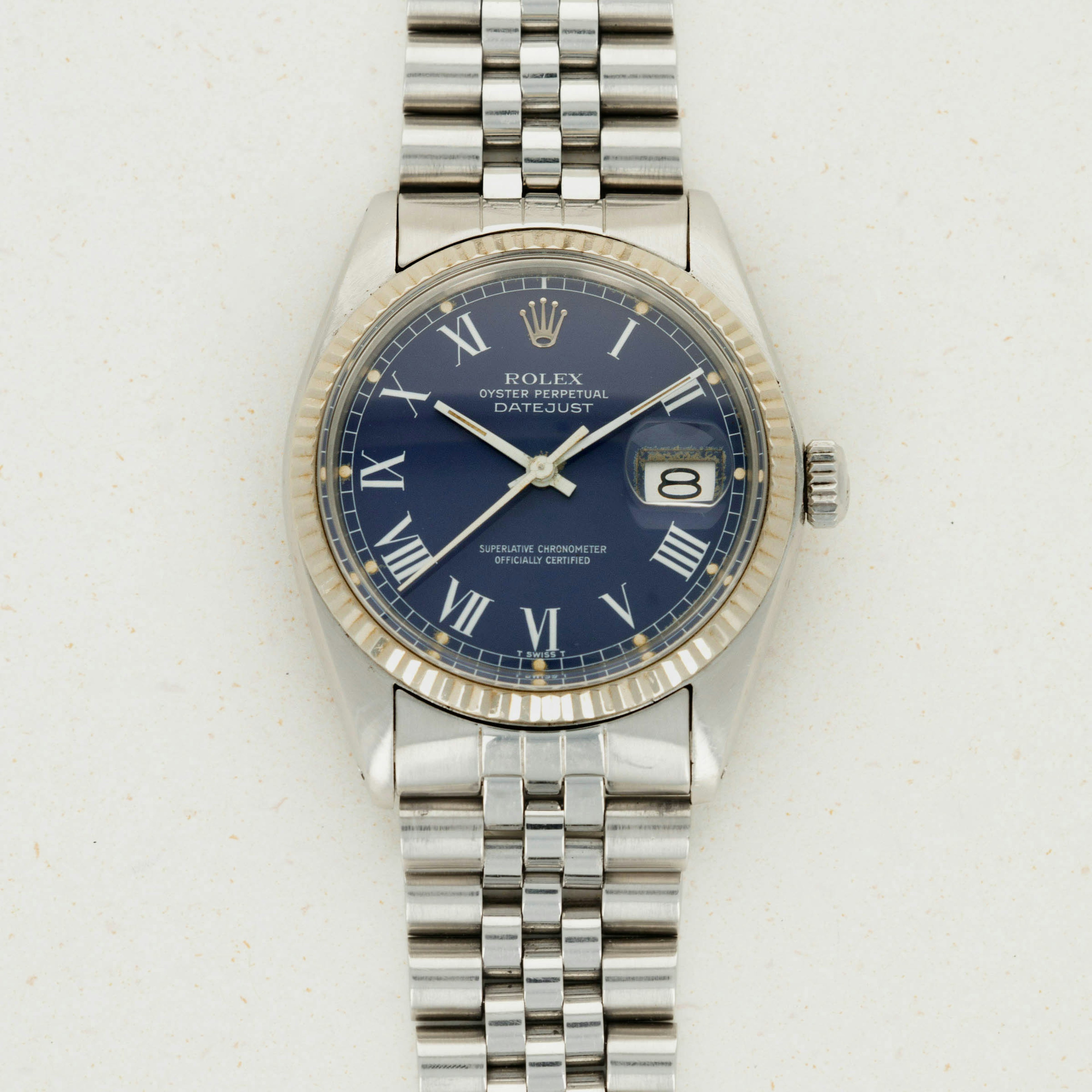 Thumbnail for Rolex Datejust 16014 Blue Buckley Dial