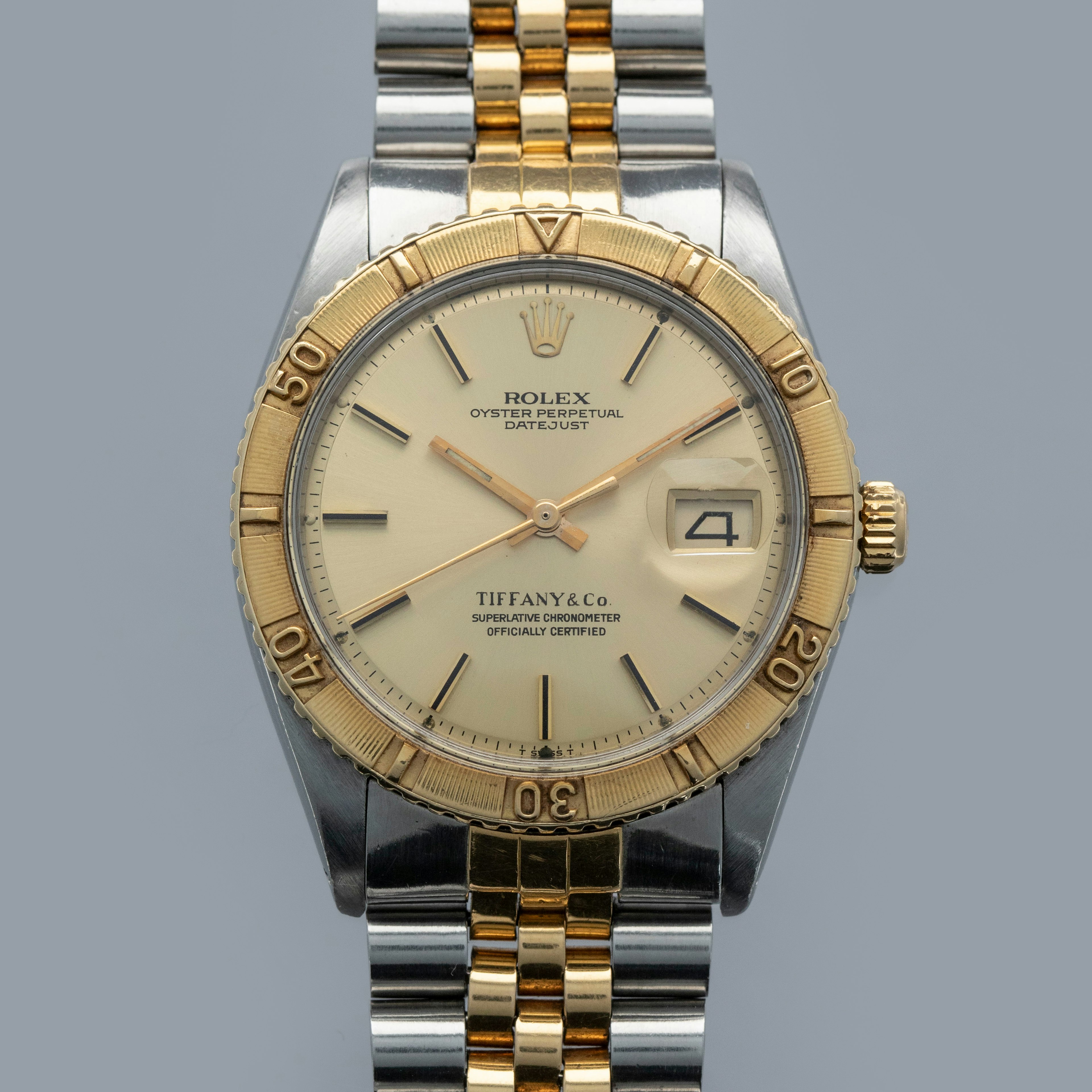 Thumbnail for Rolex Datejust Turn-O-Graph 1625 Two-Tone Retailed by Tiffany & Co.