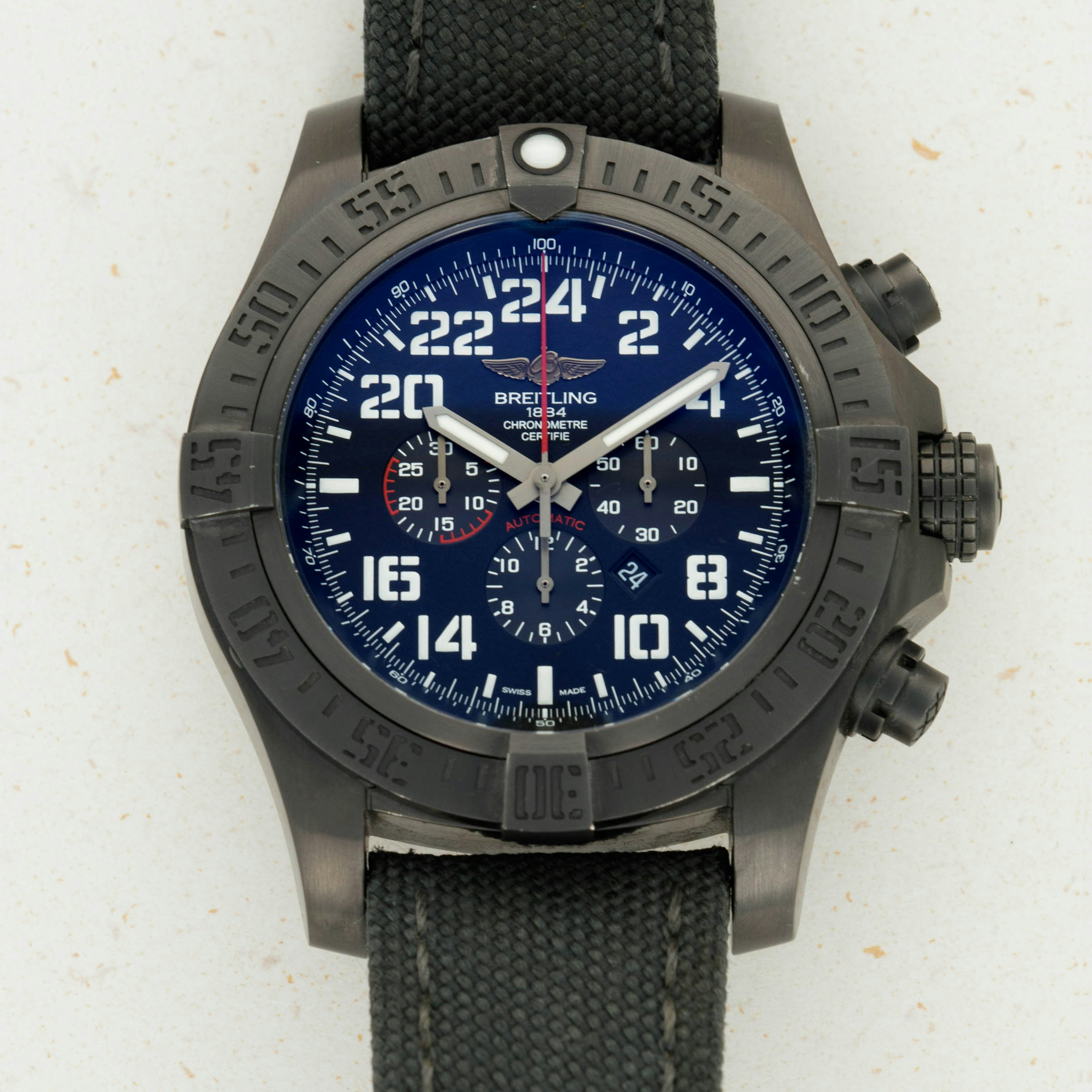 Thumbnail for Breitling Super Avenger Military Blacksteel LE