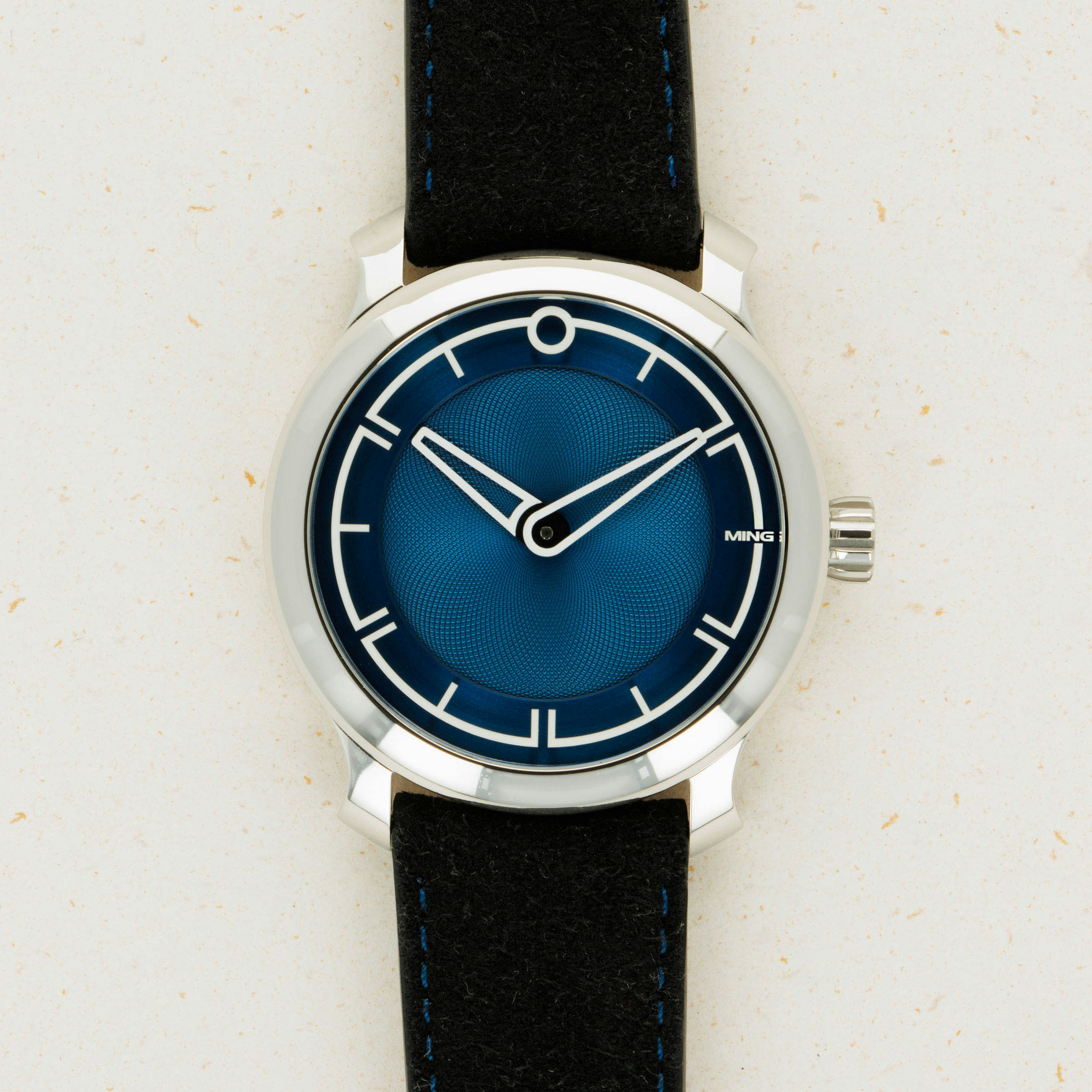 Thumbnail for Ming 17.09 Blue Clous-de-Paris Dial