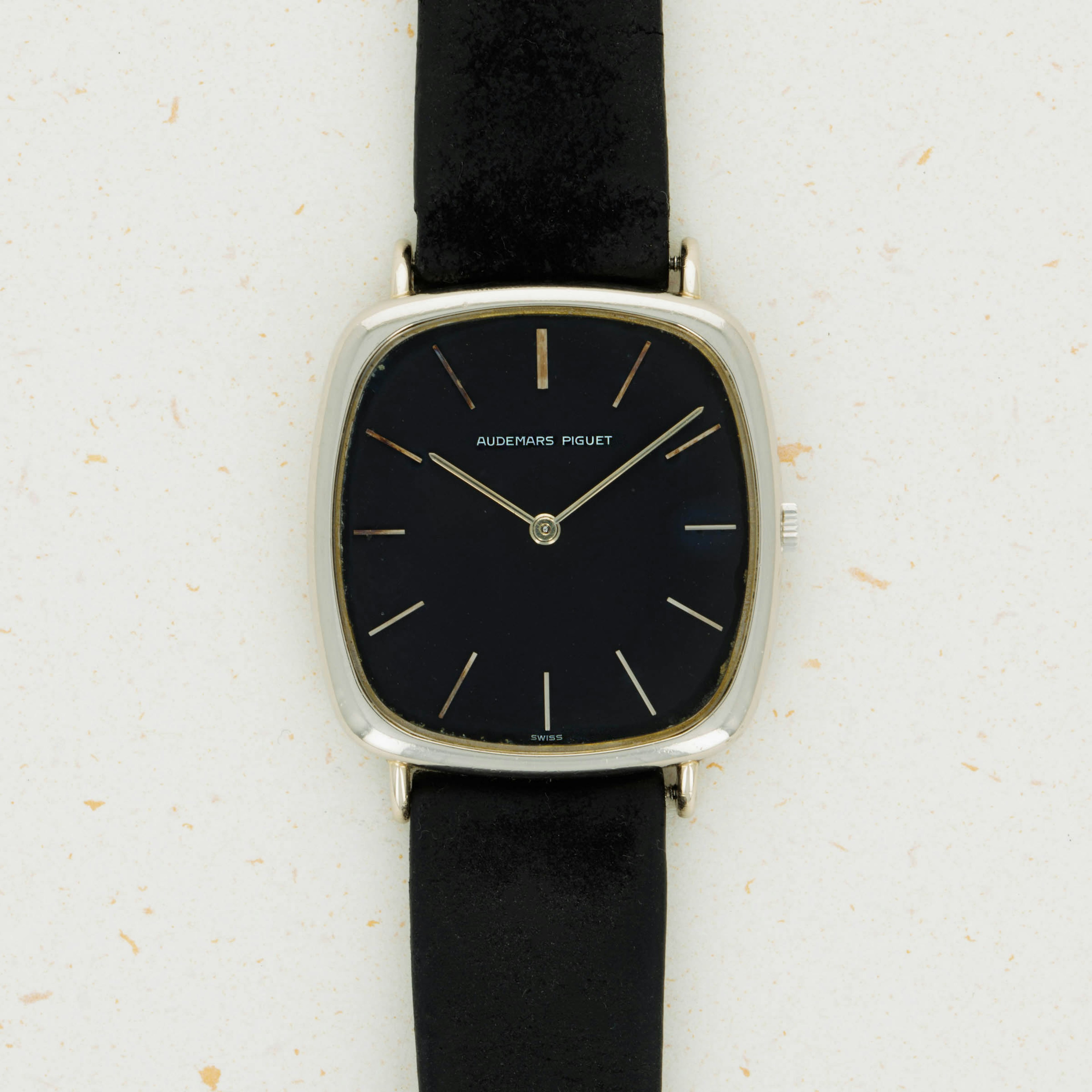 Thumbnail for Audemars Piguet TV Ellipse White Gold Black Dial