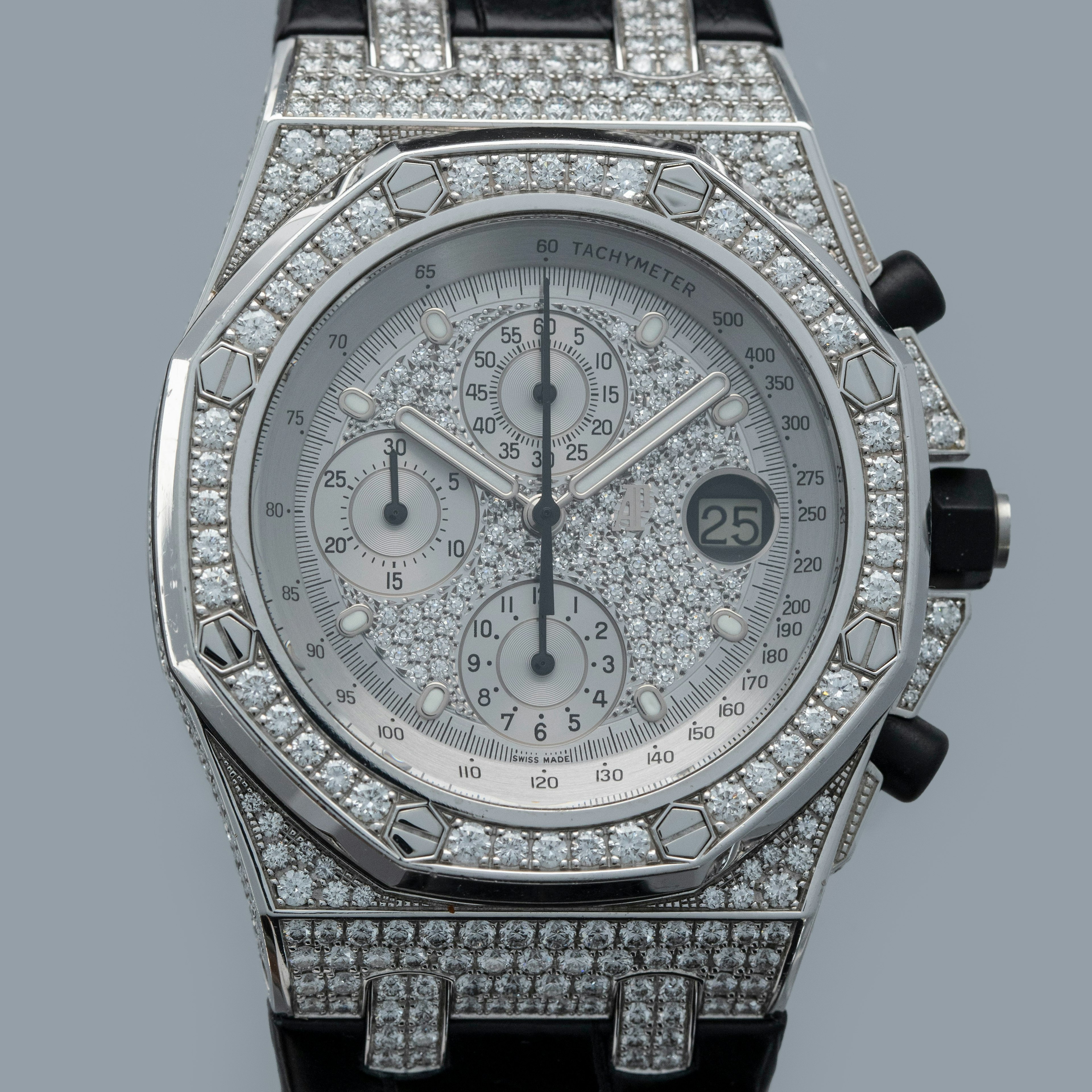 Thumbnail for Audemars Piguet Royal Oak Offshore 26067BC.ZZ.D002CR.01 Diamond Pave Case and Dial 18k WG