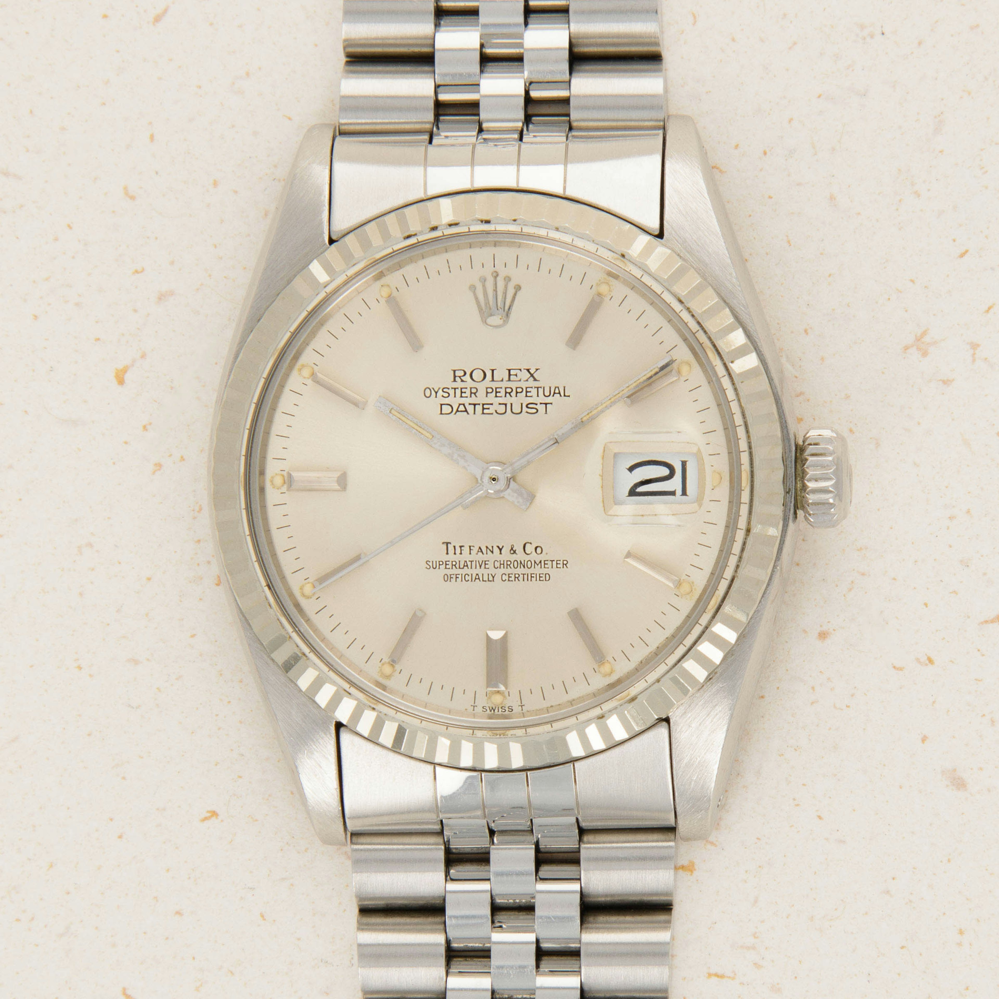 Thumbnail for Rolex Datejust 16030 Silver Dial Retailed by Tiffany & Co.