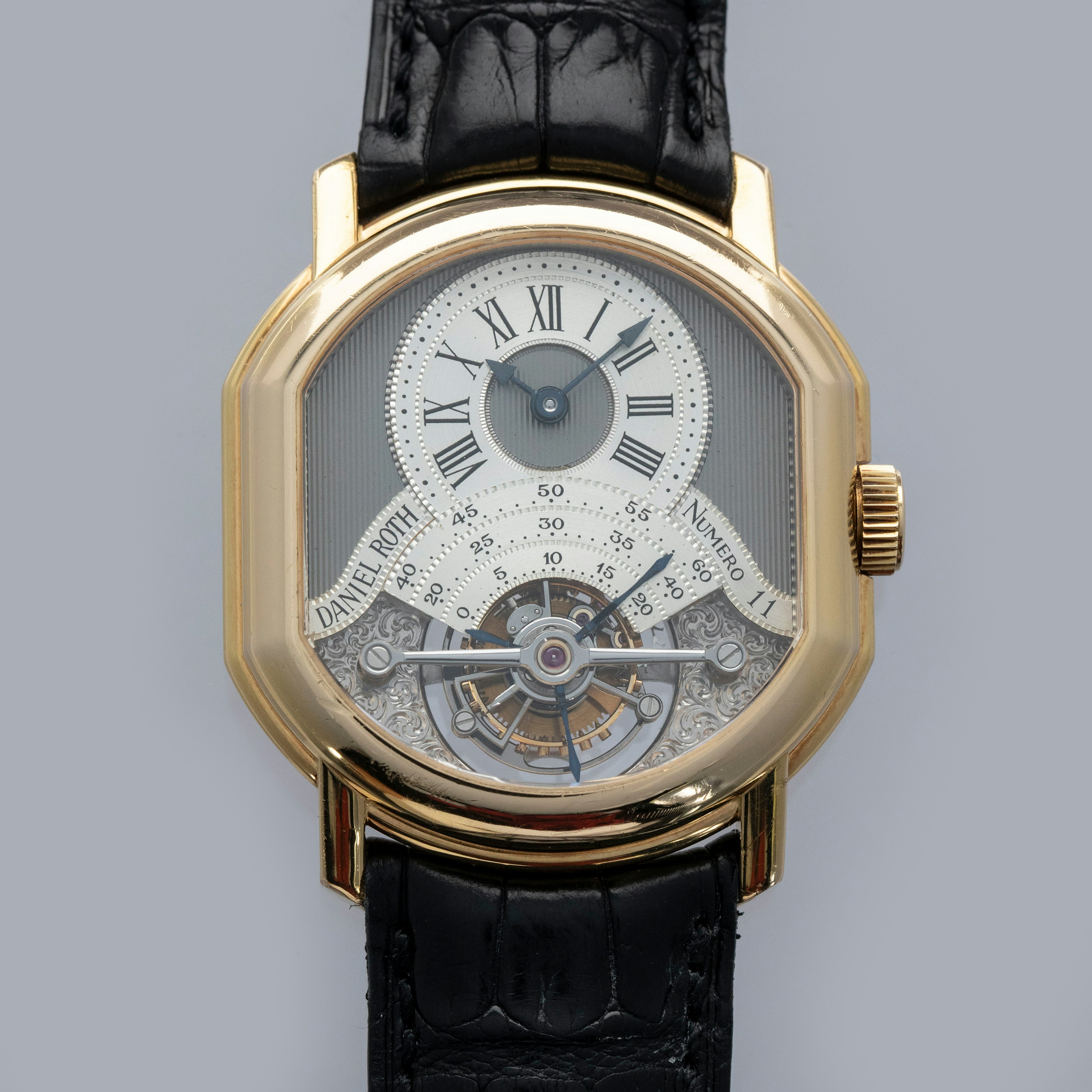 Thumbnail for Daniel Roth Tourbillon C187 "Volutes" Engraved Movement 18 YG