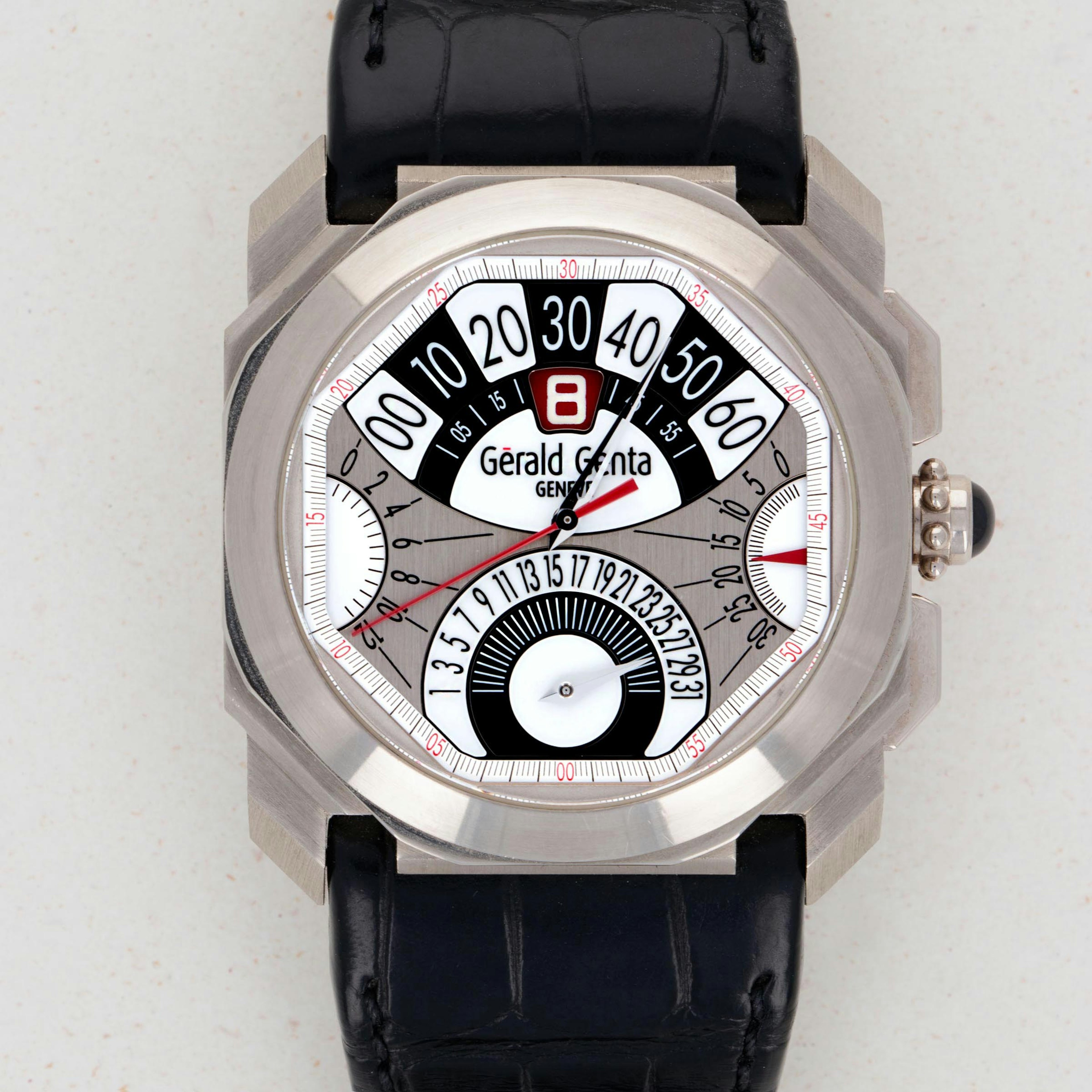 Thumbnail for Gerald Genta Octo Perpetual Chrono 18k White Gold