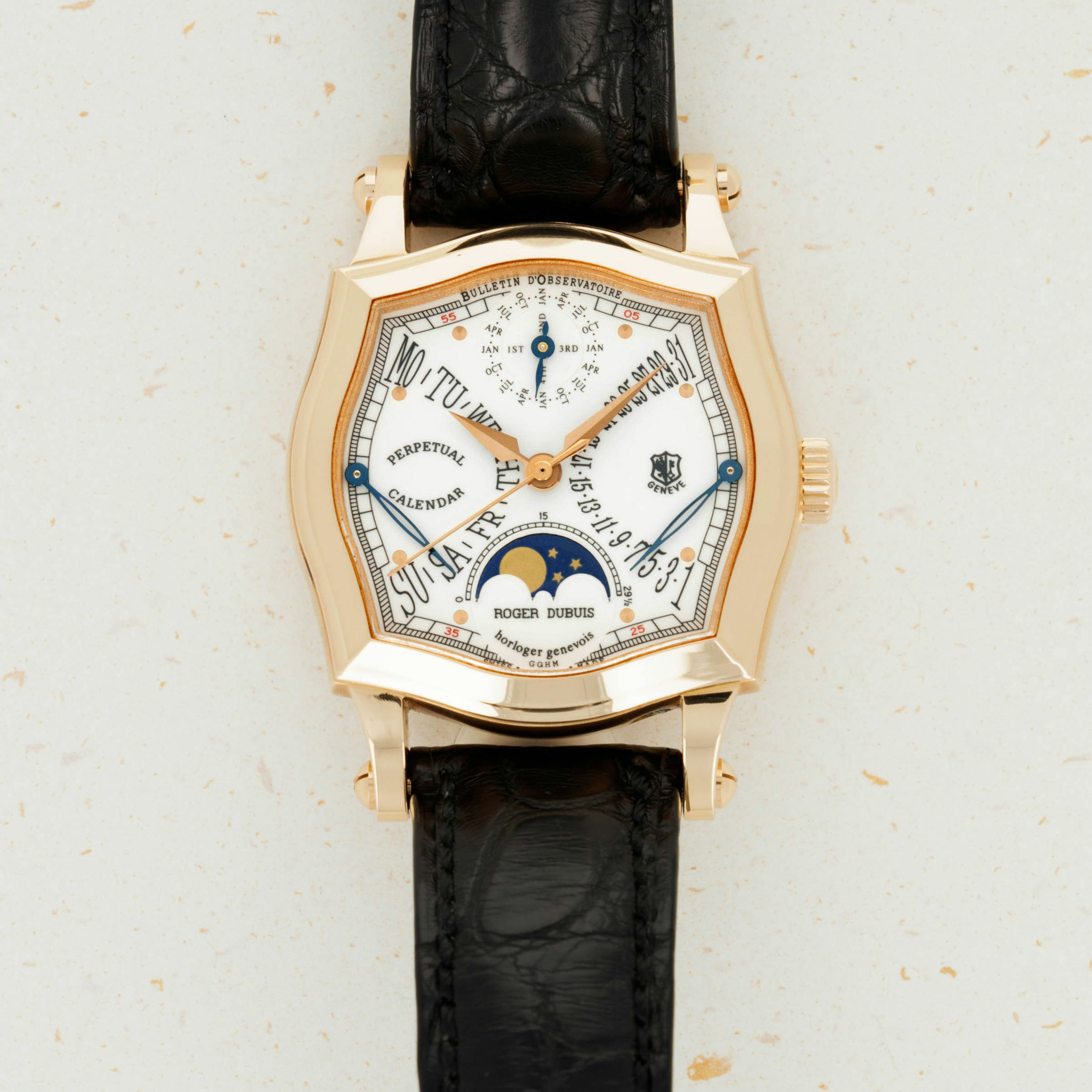 Thumbnail for Roger Dubuis Sympathie Bi-Retrograde Perpetual Pink Gold 34mm