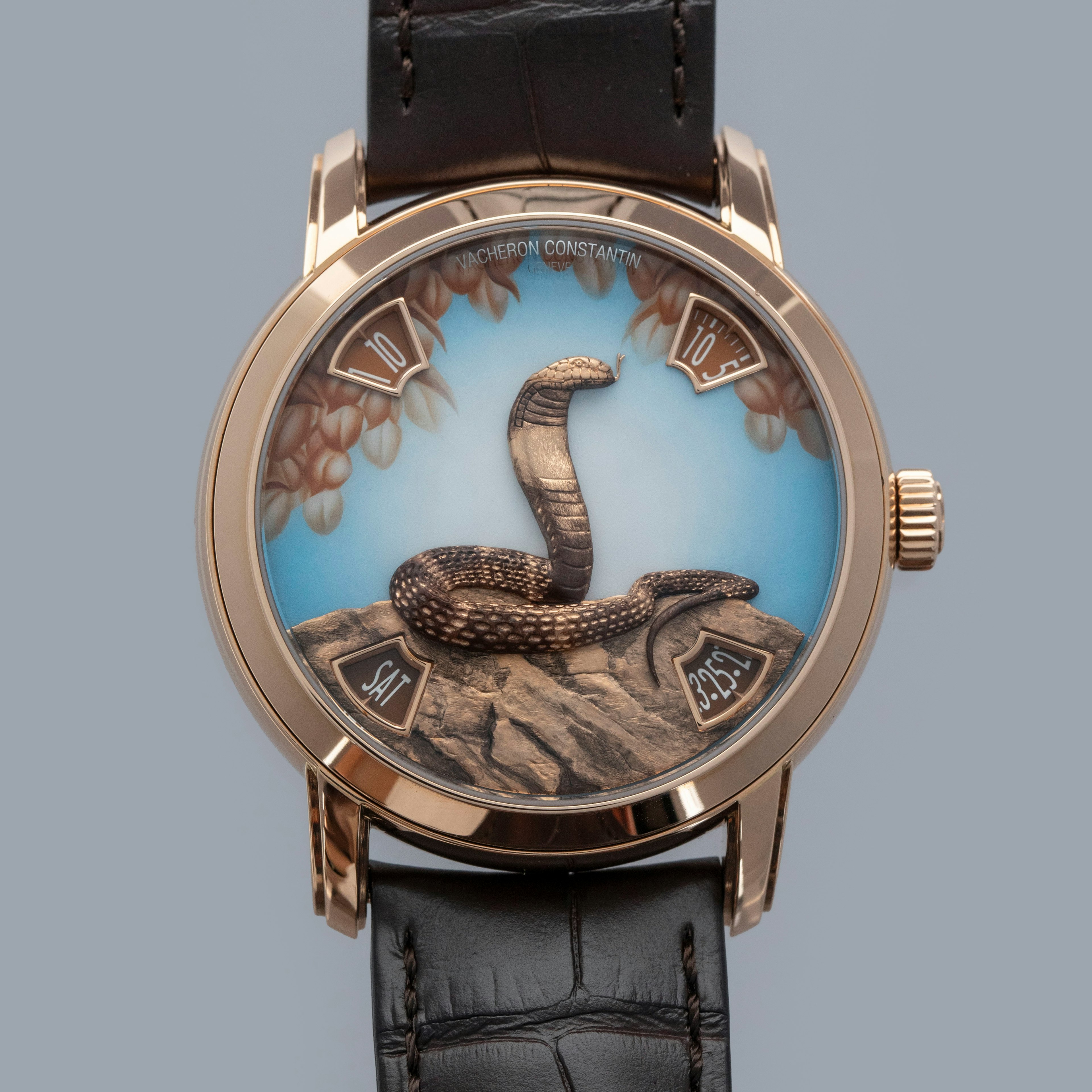 Thumbnail for Vacheron Constantin Metiers D'Art Legend of the Chinese Zodiac 86073/000R-H034 Year of the Snake 18k RG