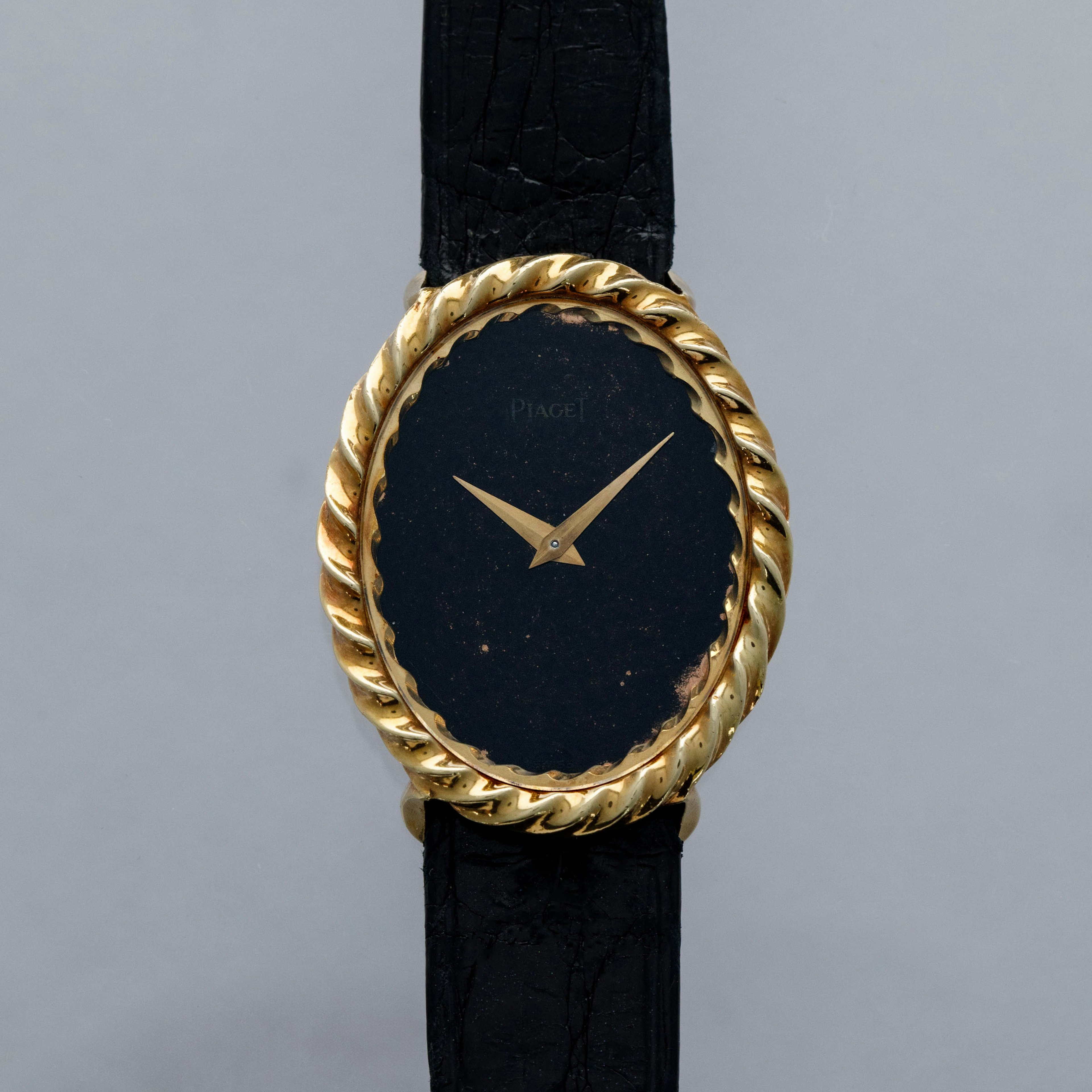 Thumbnail for Piaget Ladies Rope Bezel 9865 Onyx DIal 18k YG