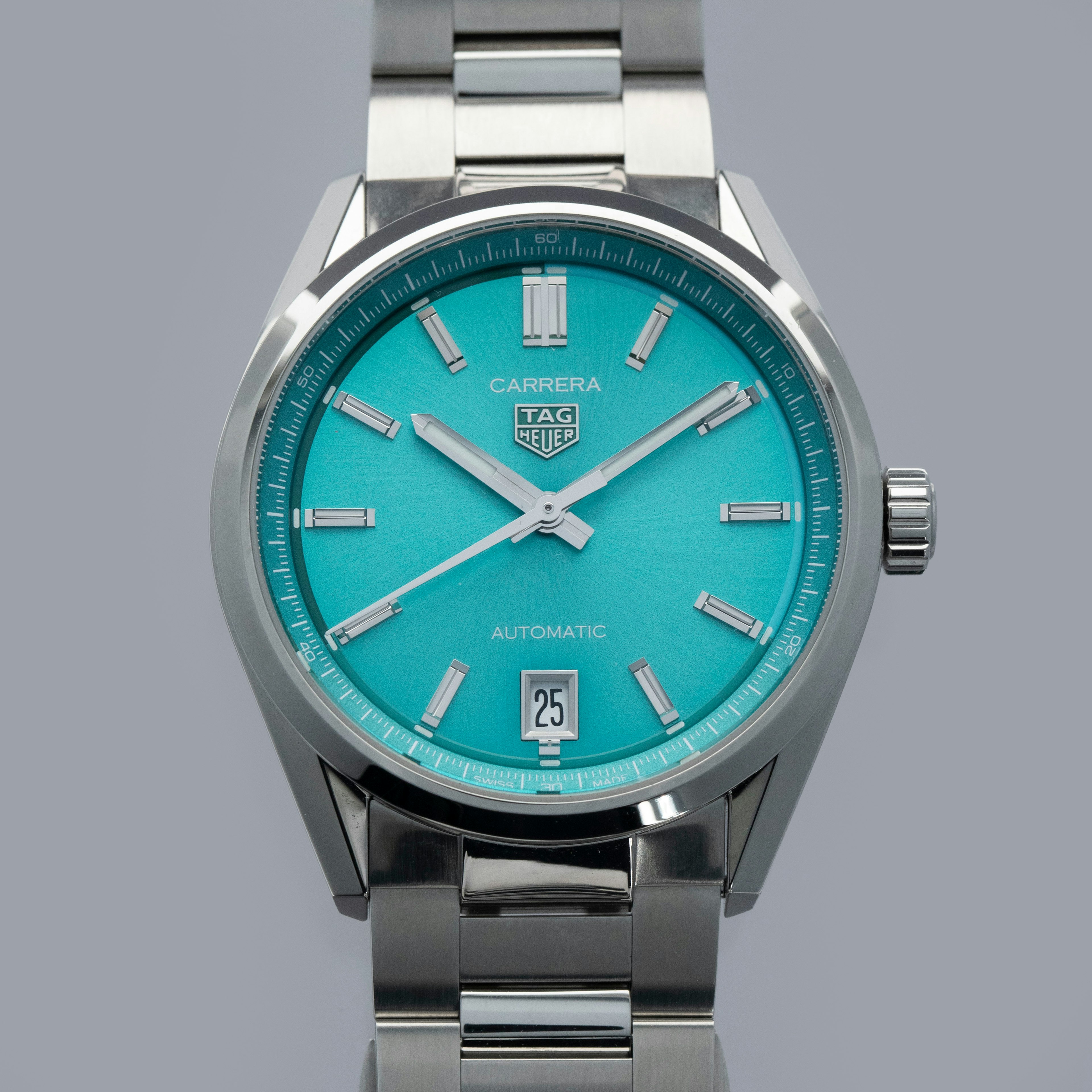 Thumbnail for Tag Heuer Carrera	Date Calibre 7 WBN2316 Turquoise Dial 
