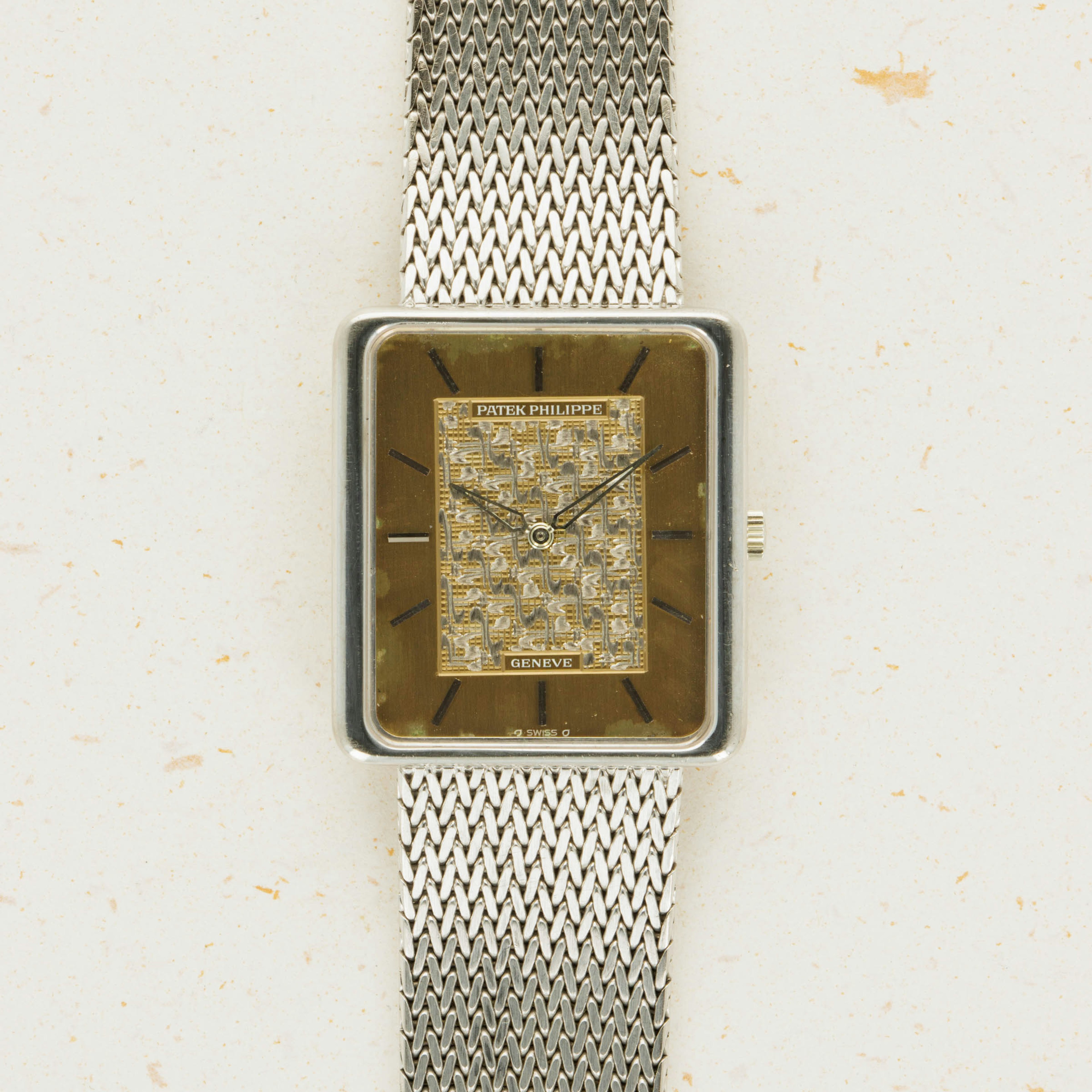 Thumbnail for Patek Philippe 3799 18k WG Engraved Dial Integrated Bracelet