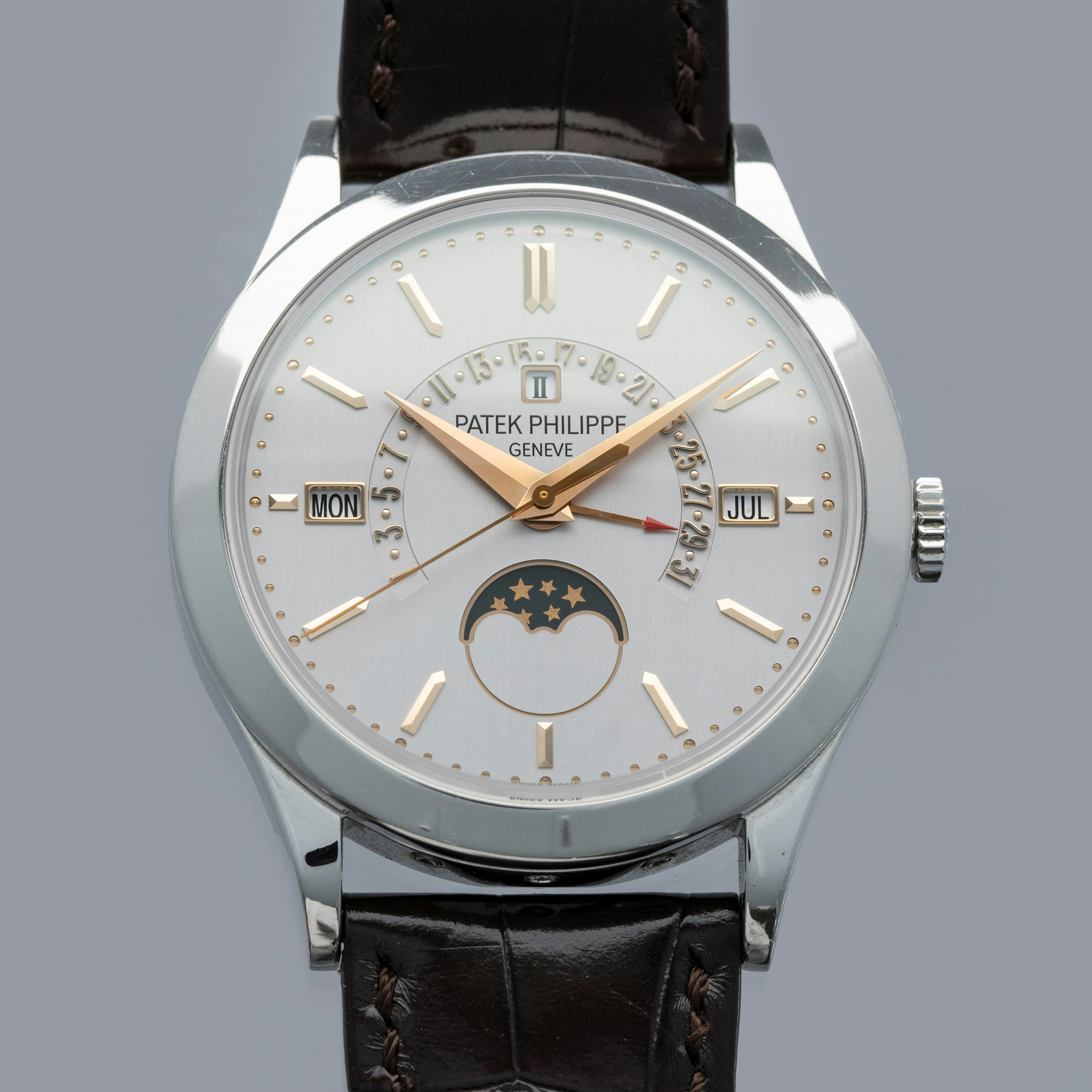 Thumbnail for Patek Philippe Retrograde Perpetual Calendar 5496P-015 Silver Dial Platinum 