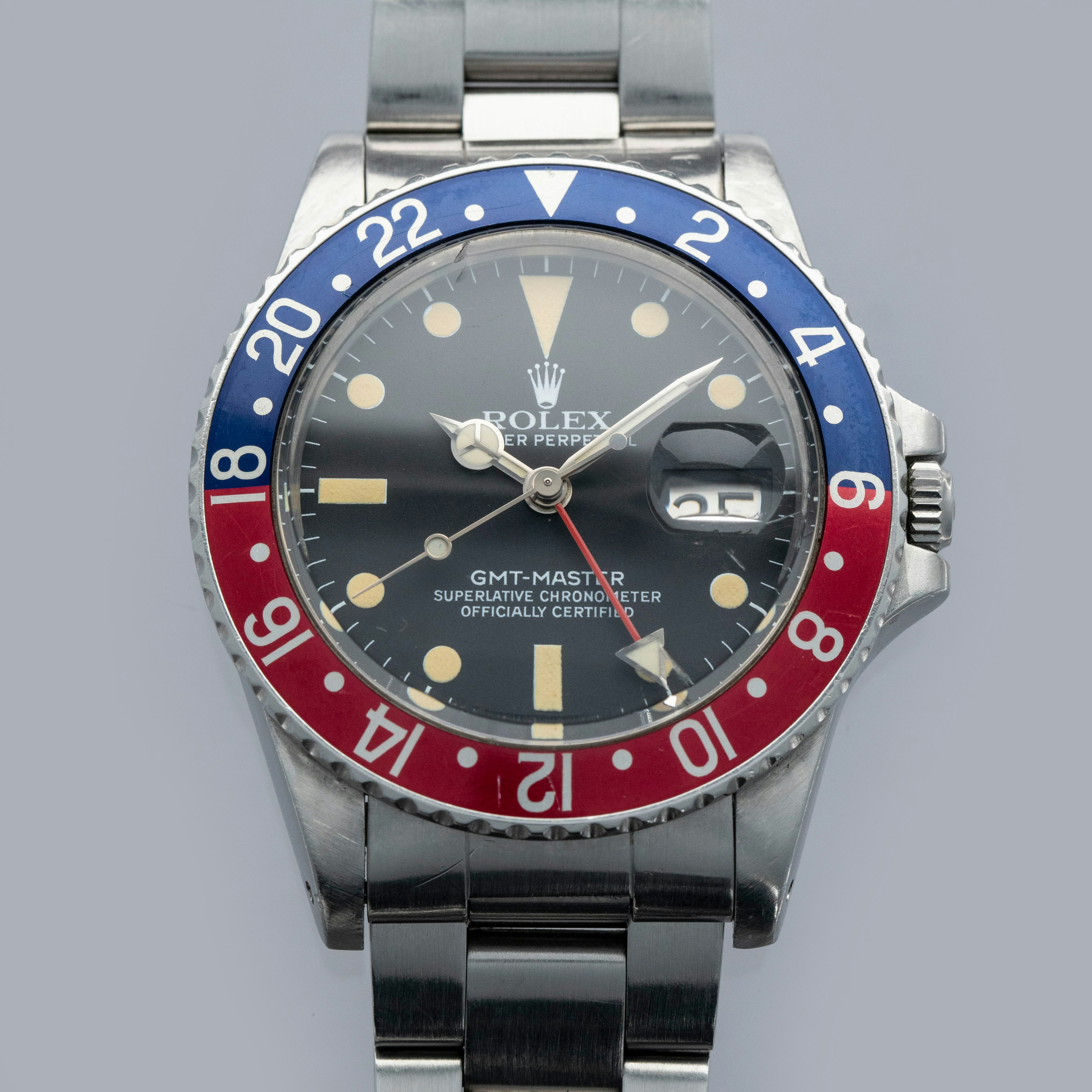Thumbnail for Rolex GMT-Master 16750 Transitional Matte Dial
