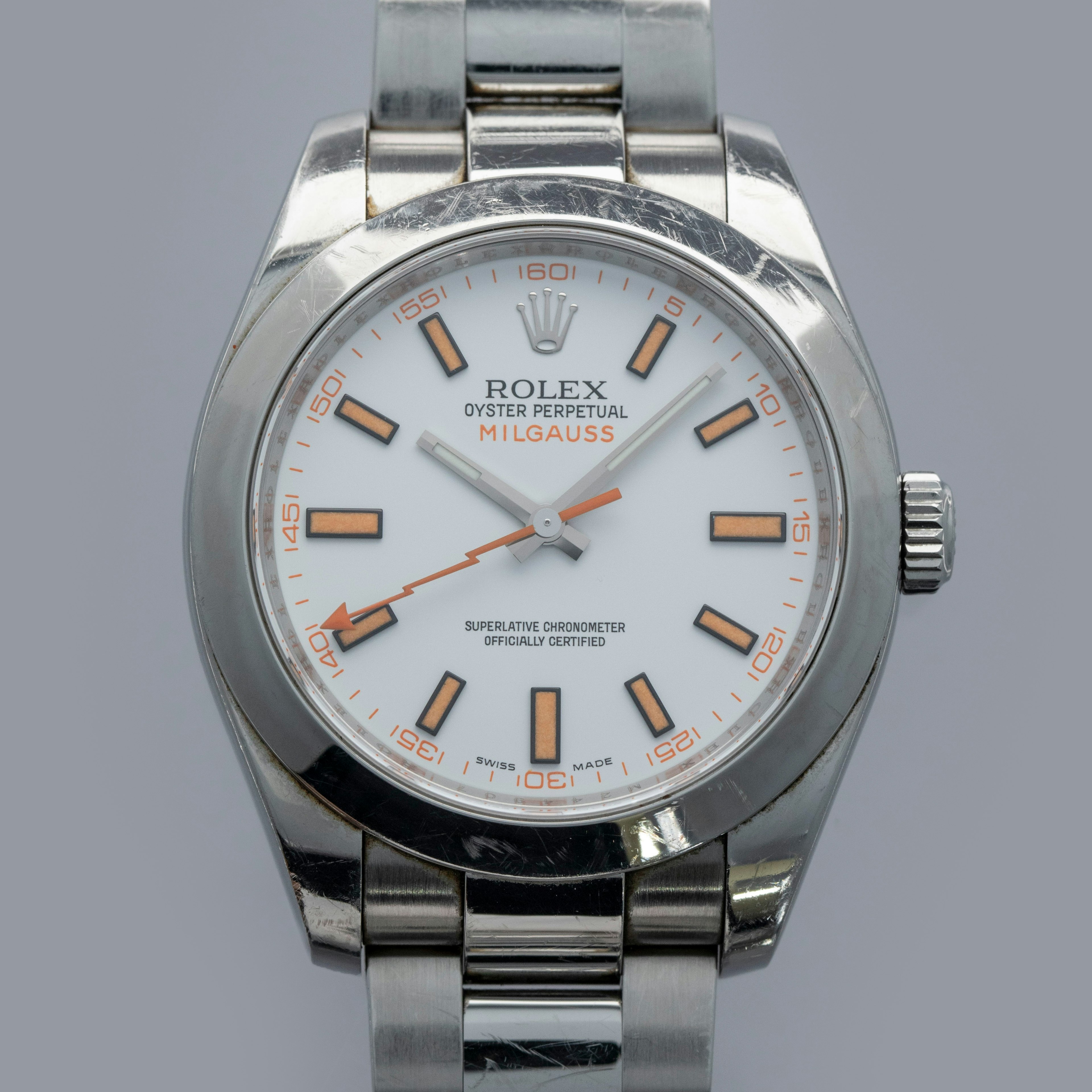 Thumbnail for Rolex Milgauss 116400 White Dial 
