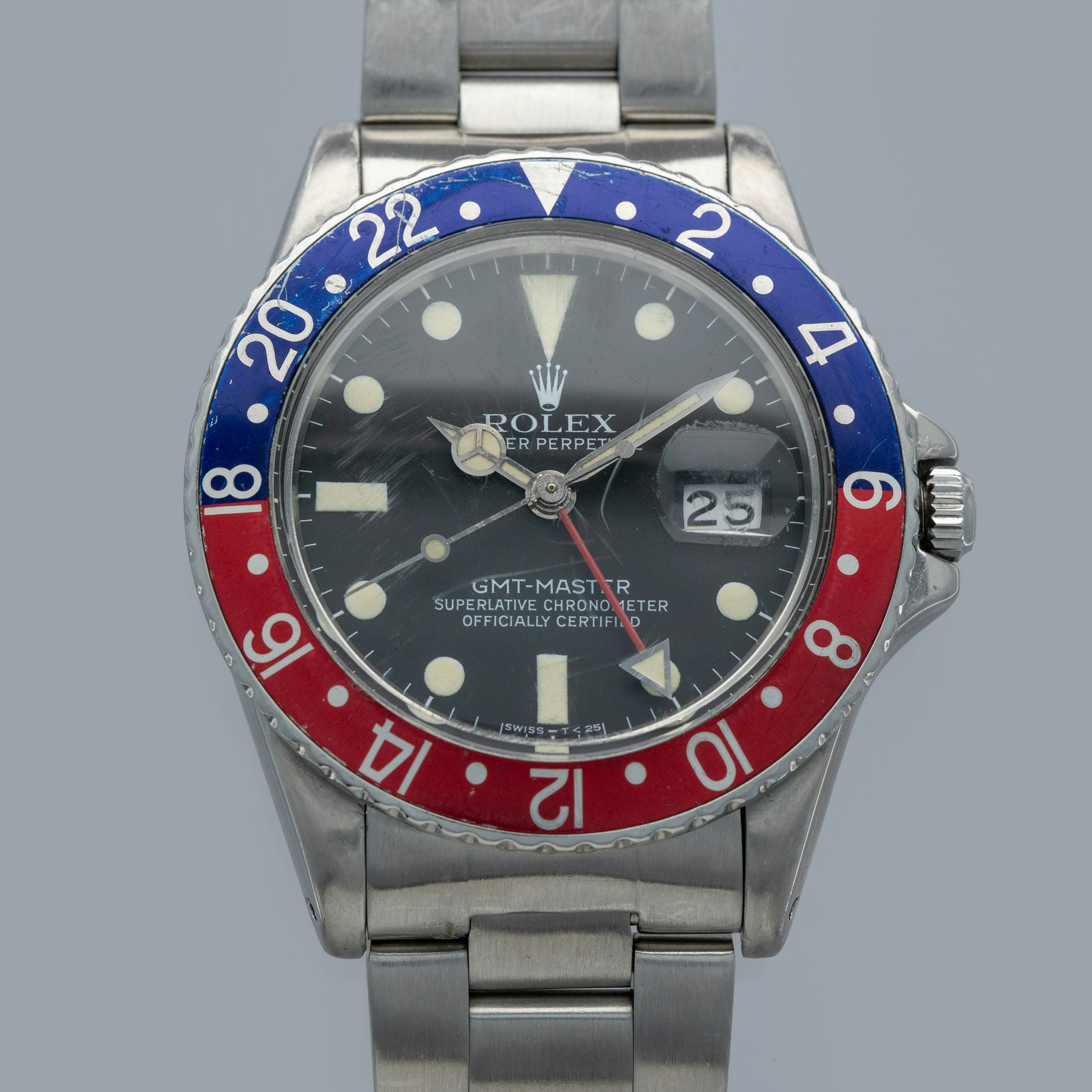 Thumbnail for Rolex GMT-Master 16750 Transitional Matte Dial