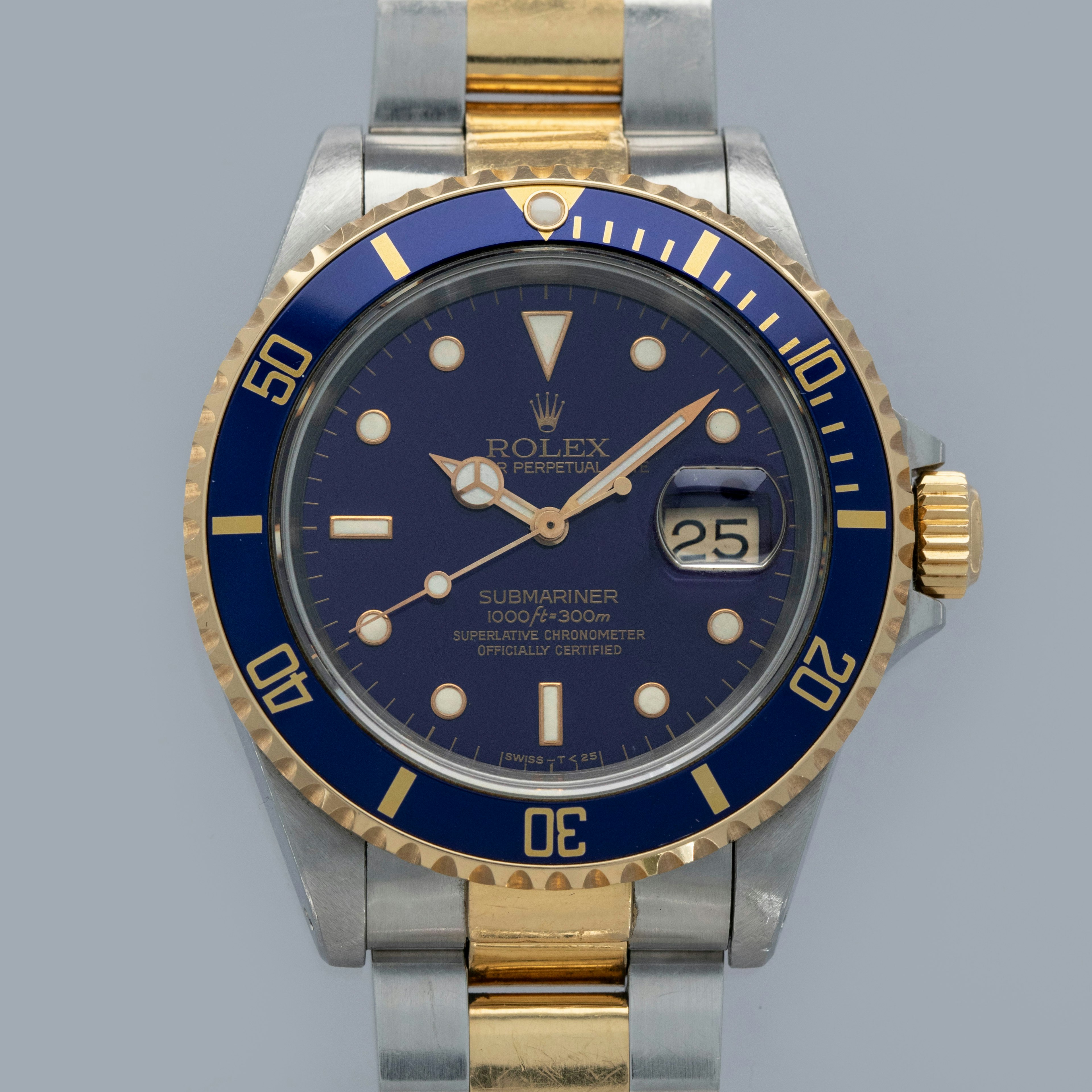 Thumbnail for Rolex Submariner 16613 Blue Dial Two Tone