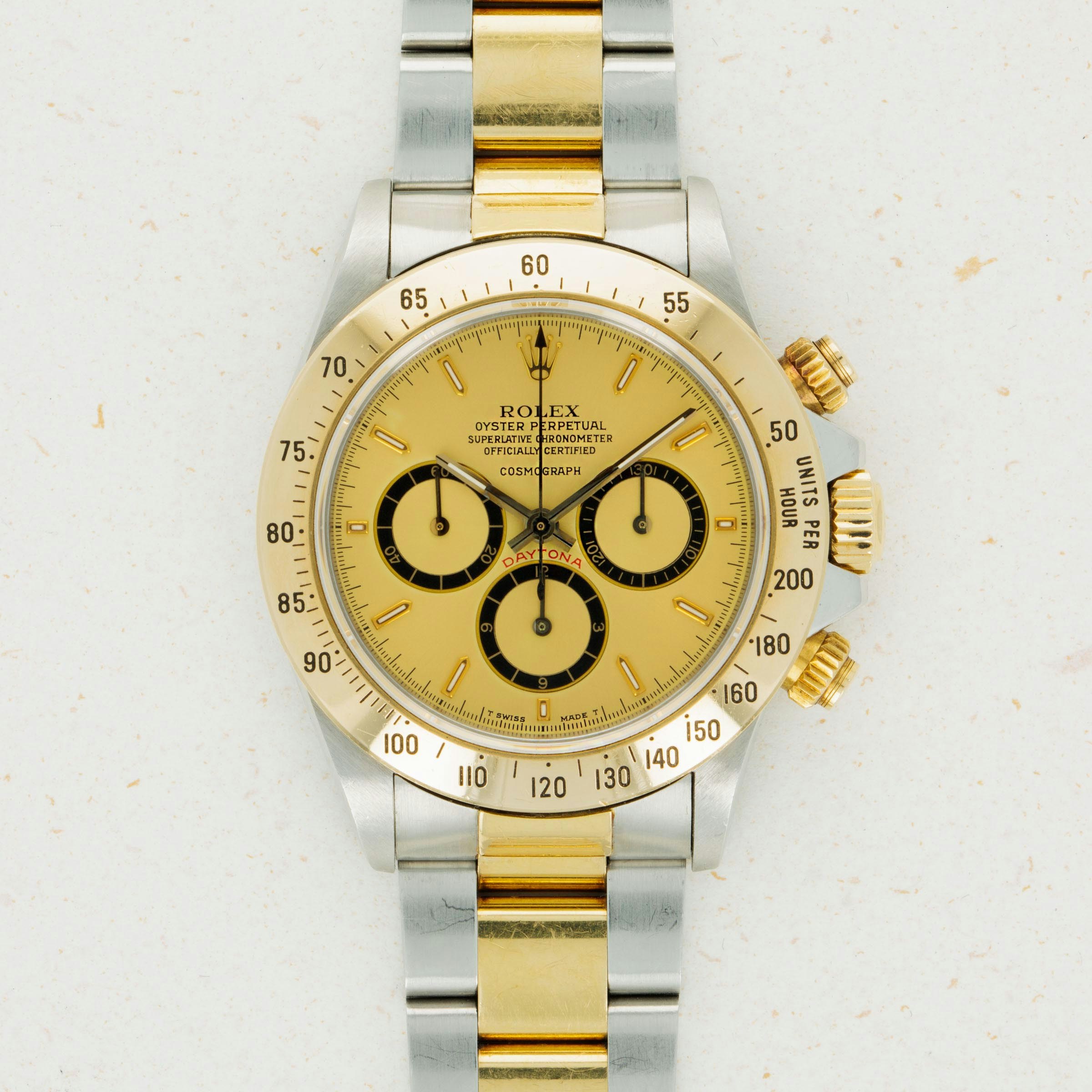 Thumbnail for Rolex Daytona Floating Cosmograph 16523 Two-Tone Champagne Dial