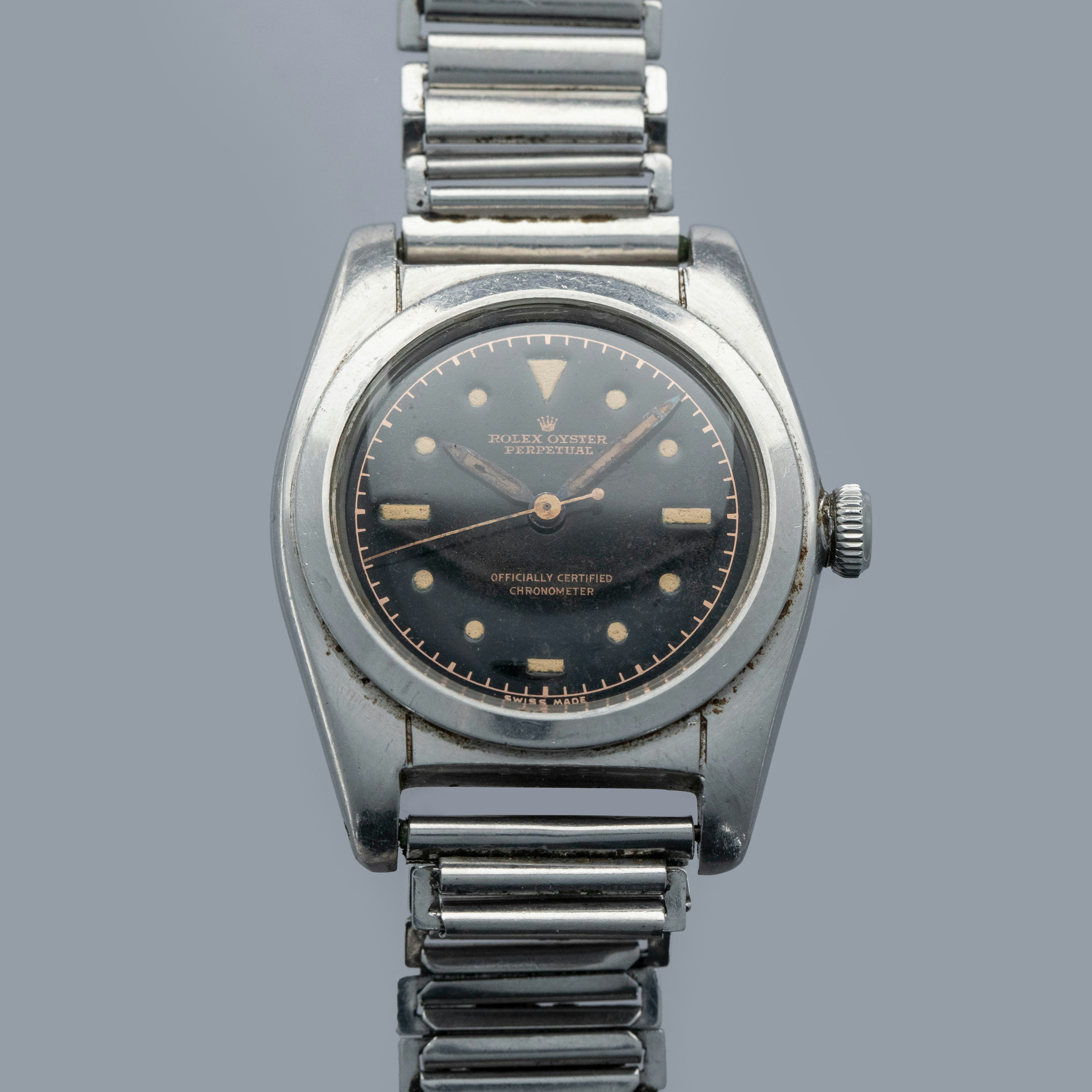 Thumbnail for Rolex Bubbleback 2940 Black Radium Submariner-Style Dial 